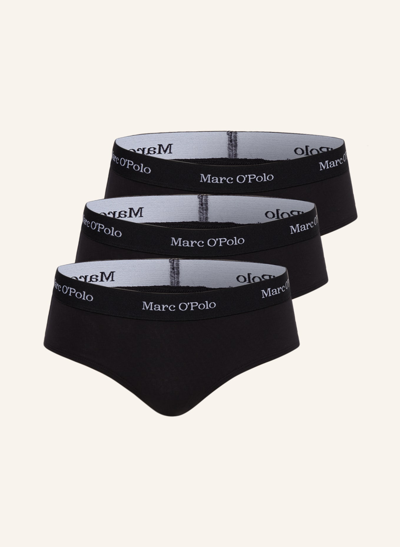 Marc O'Polo 3-pack panties, Color: BLACK (Image 1)