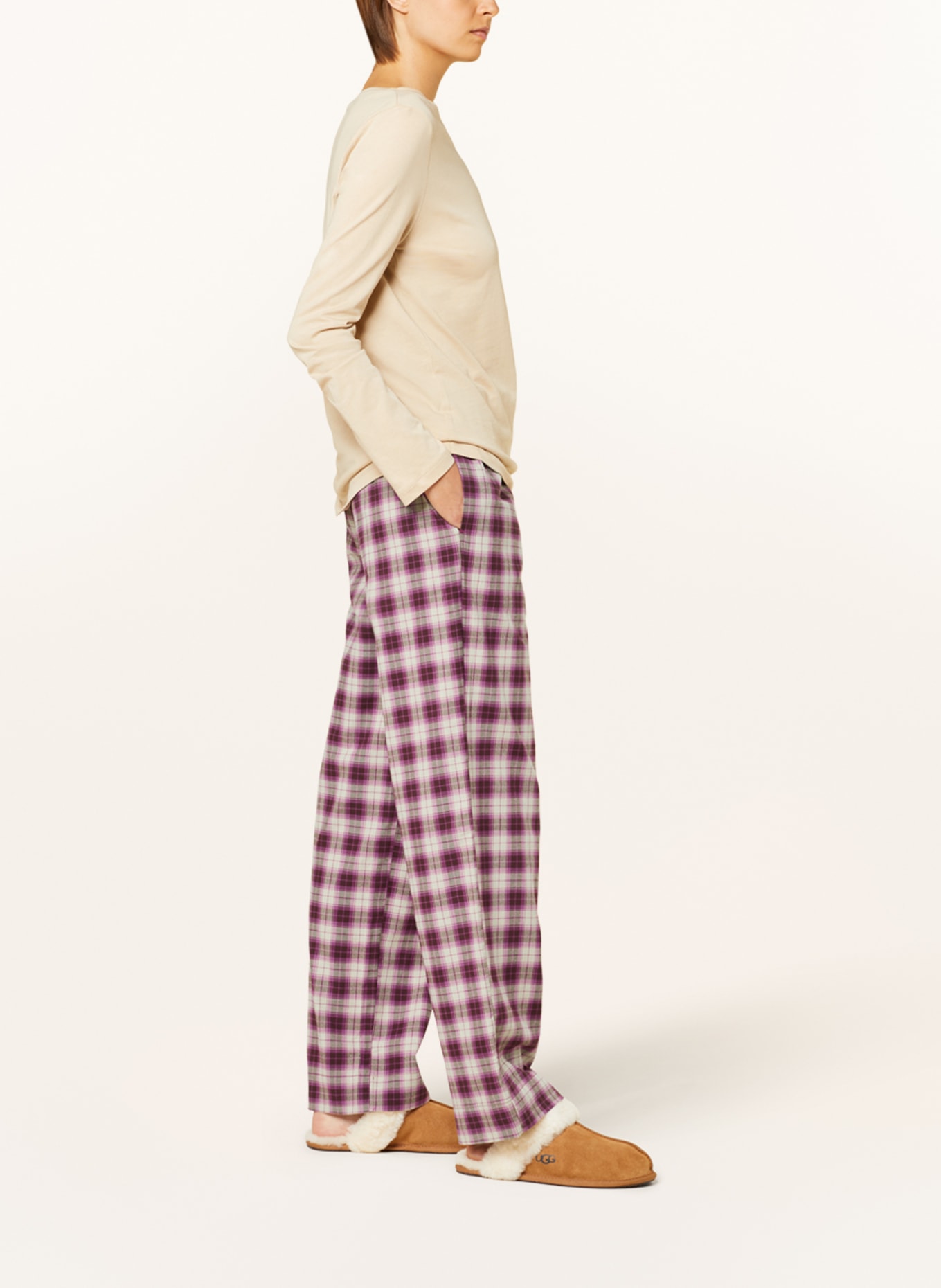 Marc O'Polo Pajama pants, Color: PINK/ PURPLE/ BEIGE (Image 4)
