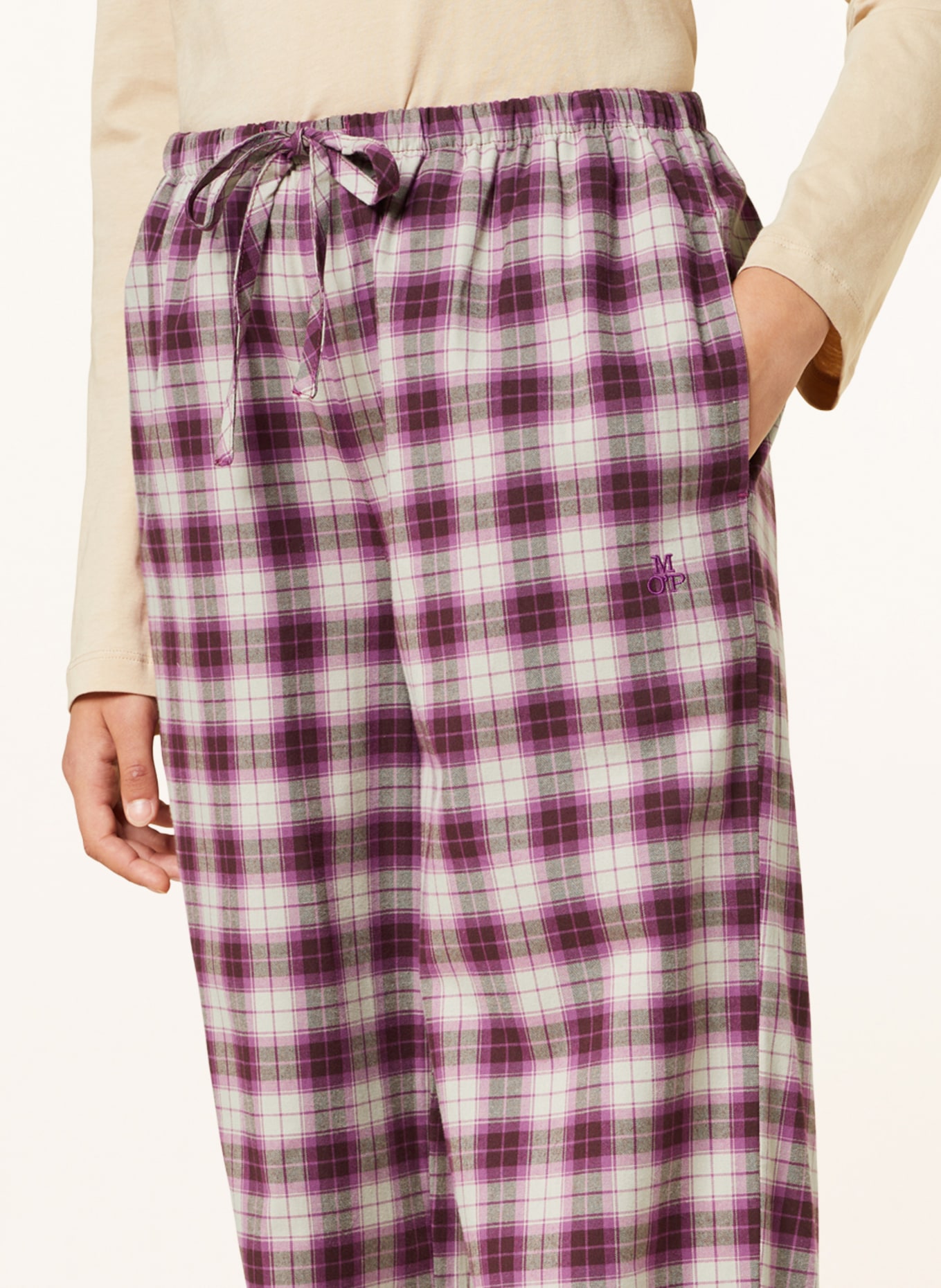 Marc O'Polo Pajama pants, Color: PINK/ PURPLE/ BEIGE (Image 5)