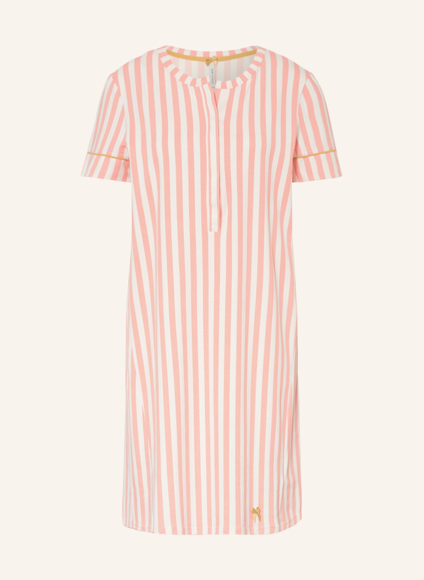 SHORT STORIES Nightgown, Color: SALMON/ WHITE (Image 1)