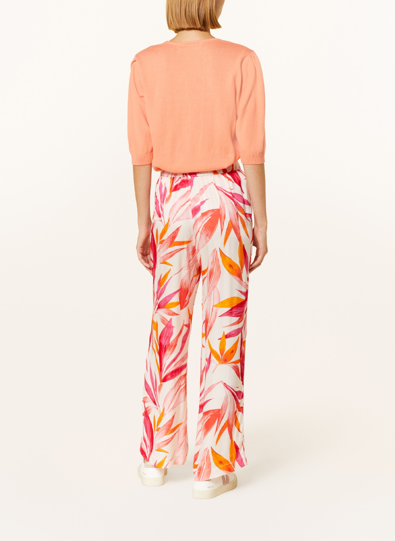 FFC Trousers, Color: WHITE/ ORANGE/ PINK (Image 3)