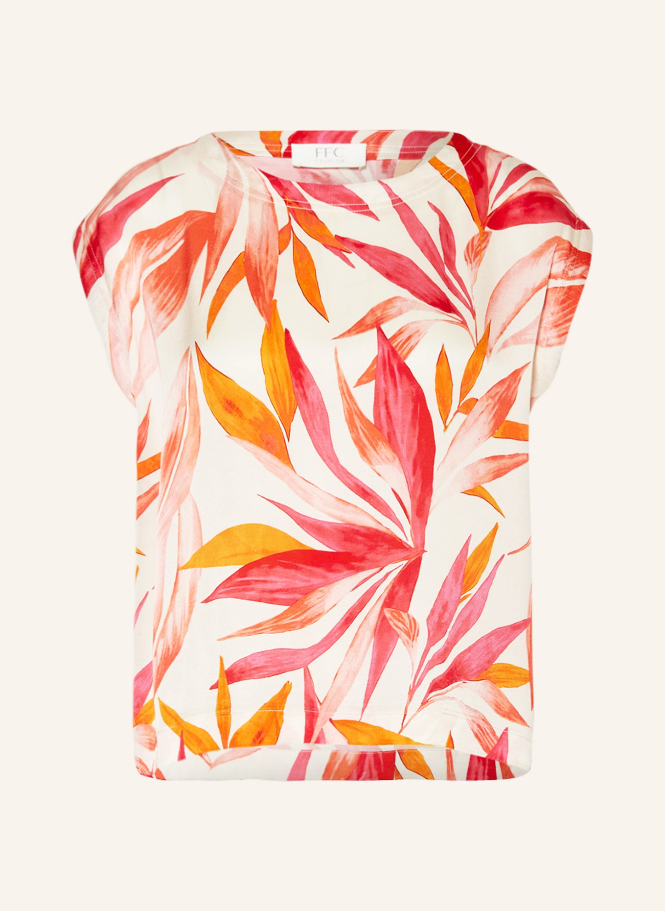FFC Shirt blouse, Color: WHITE/ ORANGE/ PINK (Image 1)