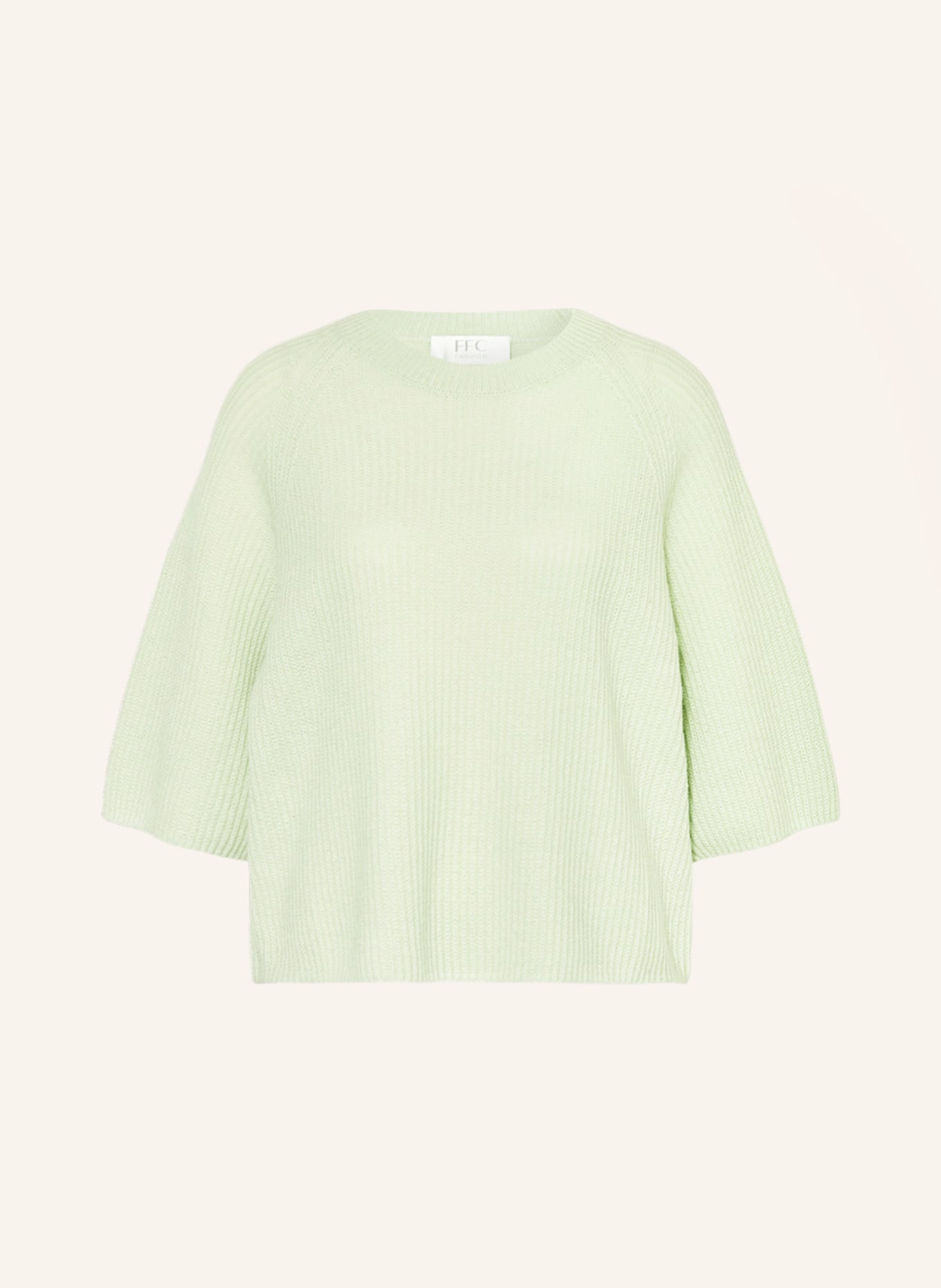 FFC Knit shirt with cashmere, Color: LIGHT GREEN (Image 1)