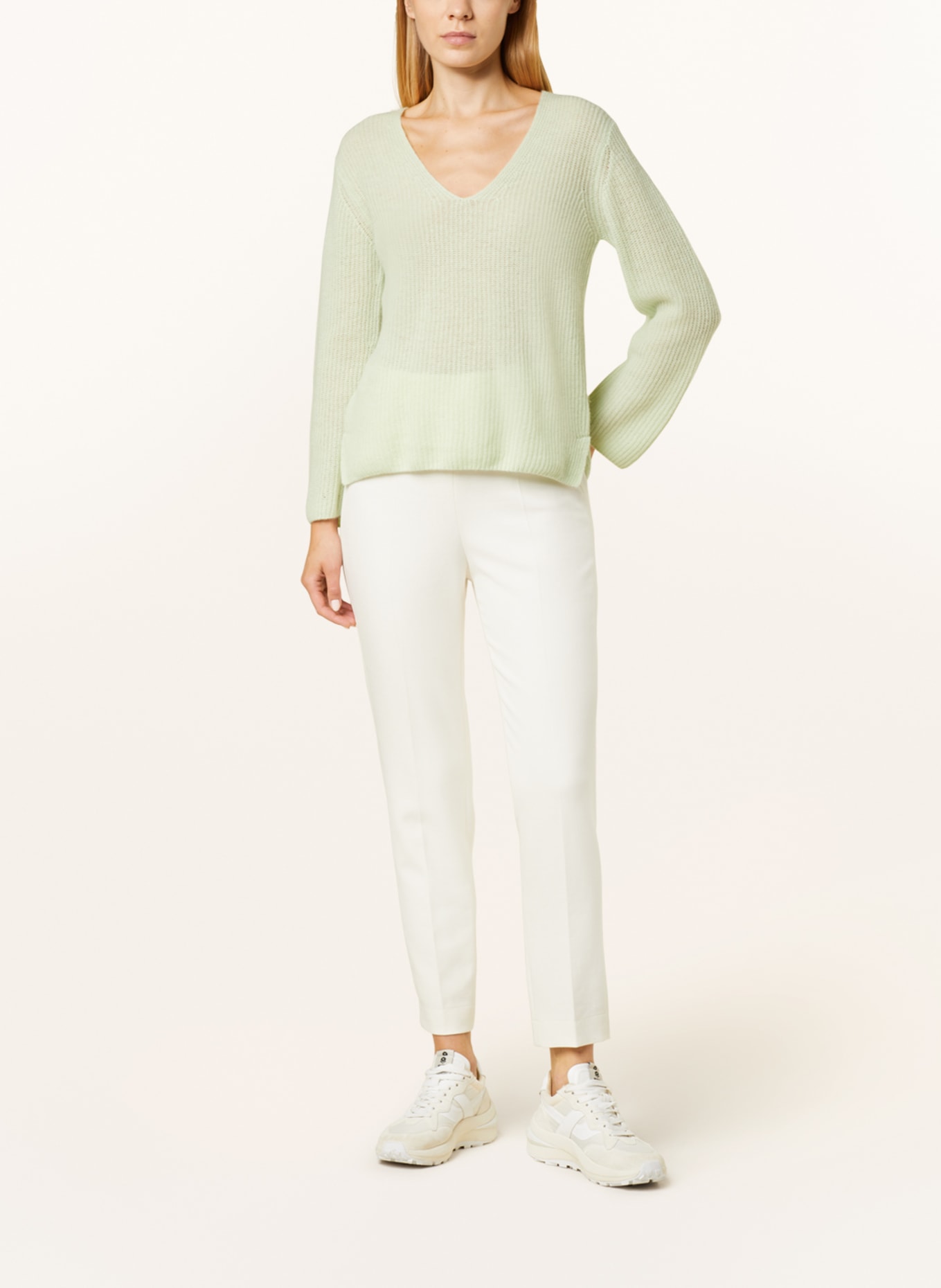 FFC Sweater with cashmere, Color: LIGHT GREEN (Image 2)