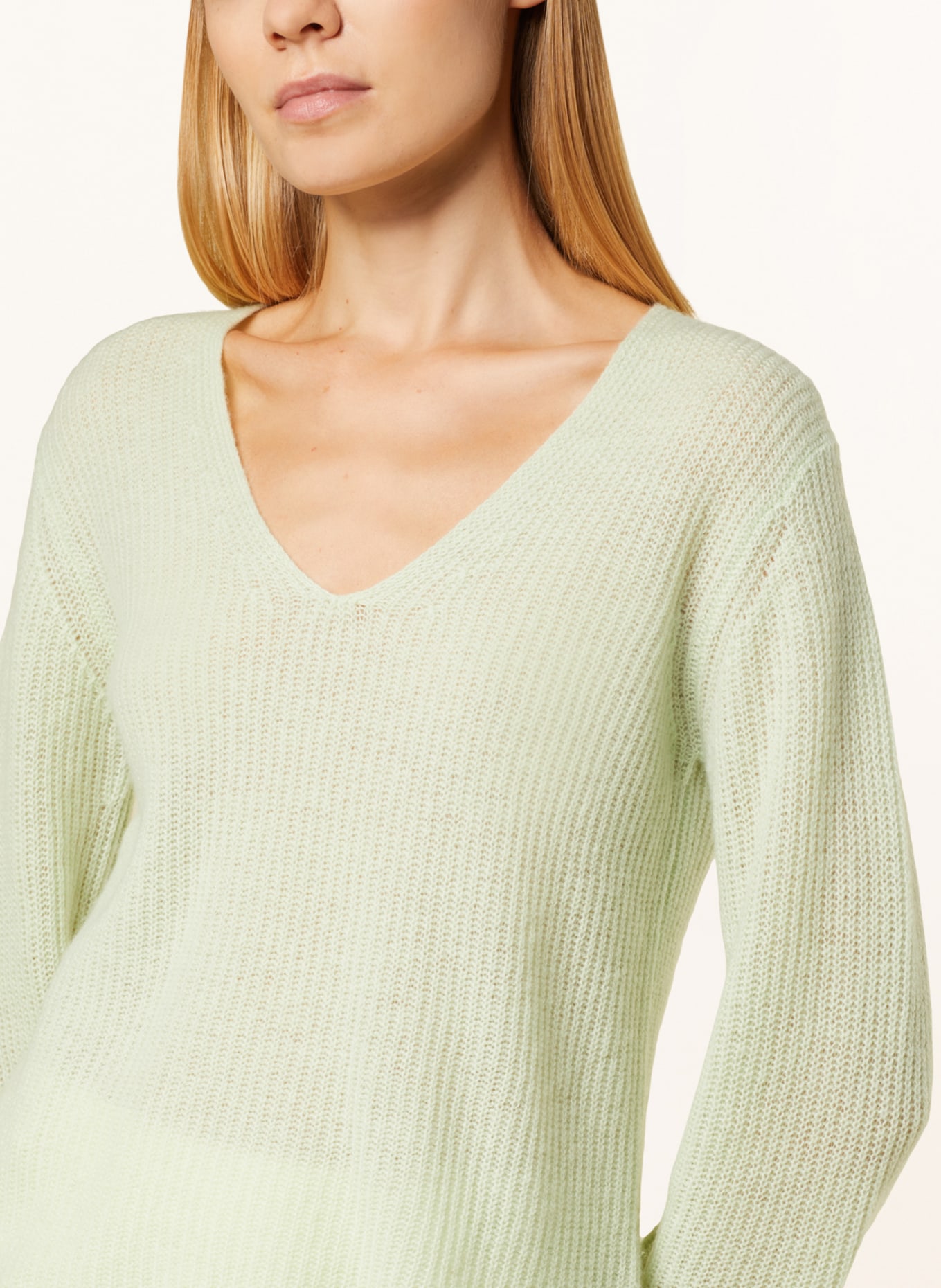 FFC Sweter z dodatkiem kaszmiru, Kolor: JASNOZIELONY (Obrazek 4)