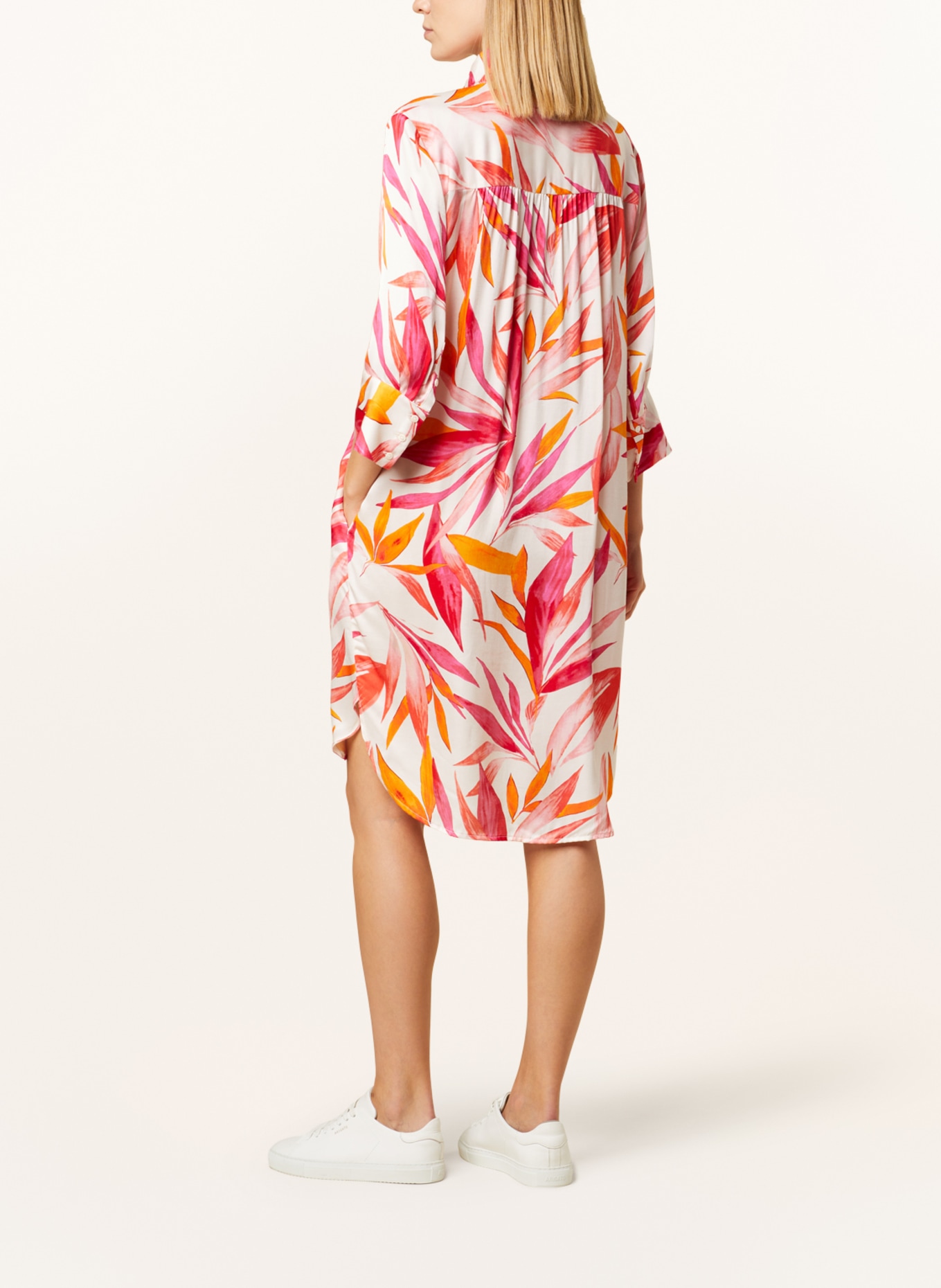 FFC Kleid mit 3/4-Arm, Farbe: WEISS/ ORANGE/ PINK (Bild 3)