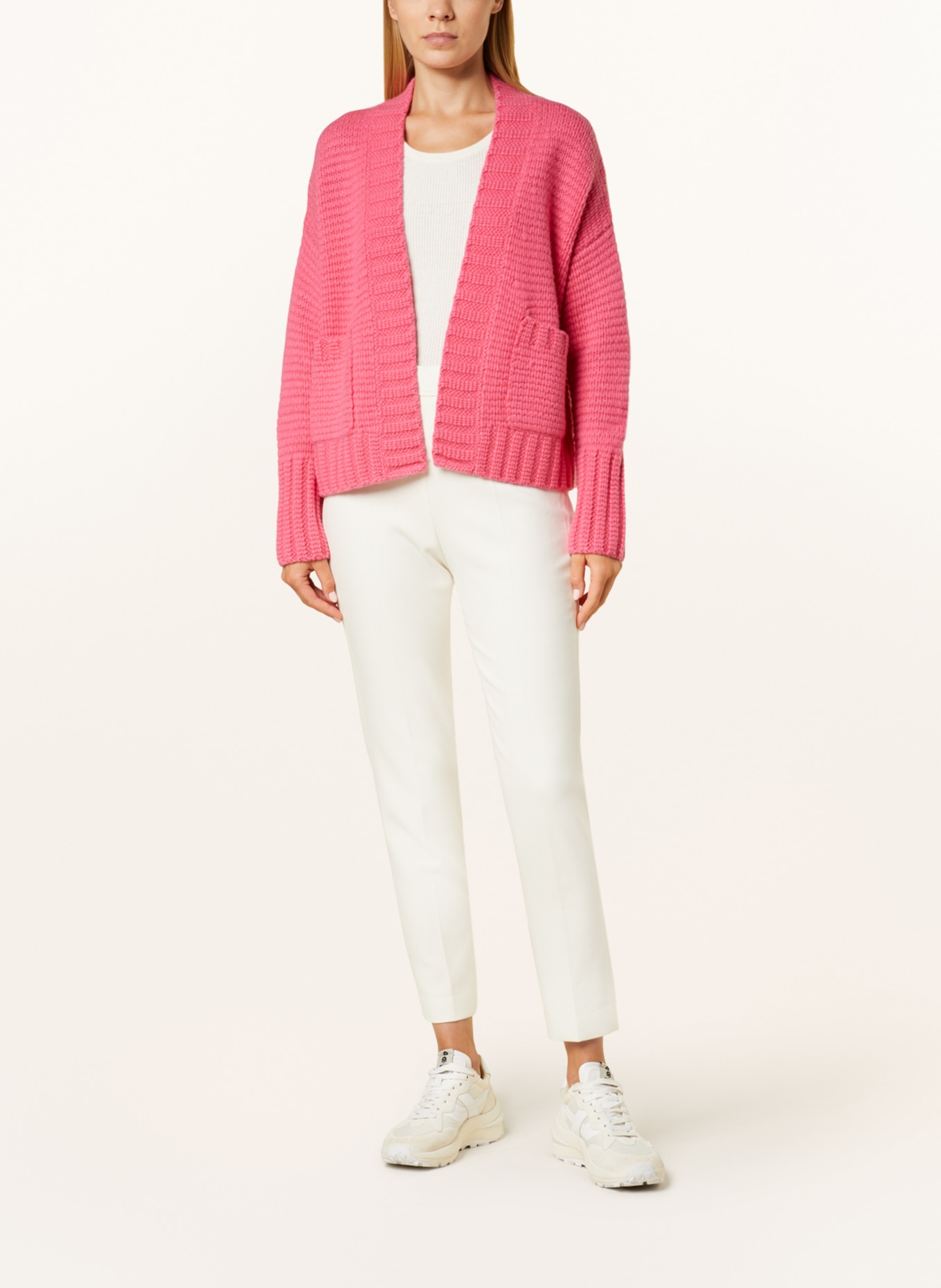 FFC Knit cardigan with cashmere, Color: PINK (Image 2)