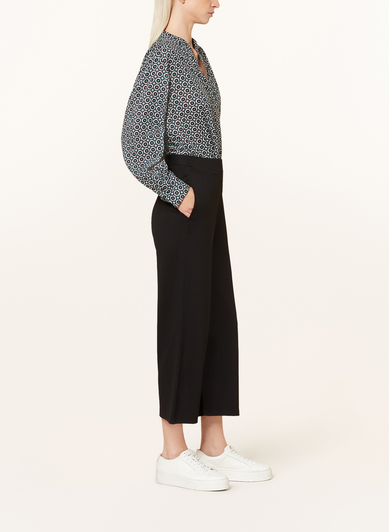 CARTOON Jersey culottes, Color: BLACK (Image 4)