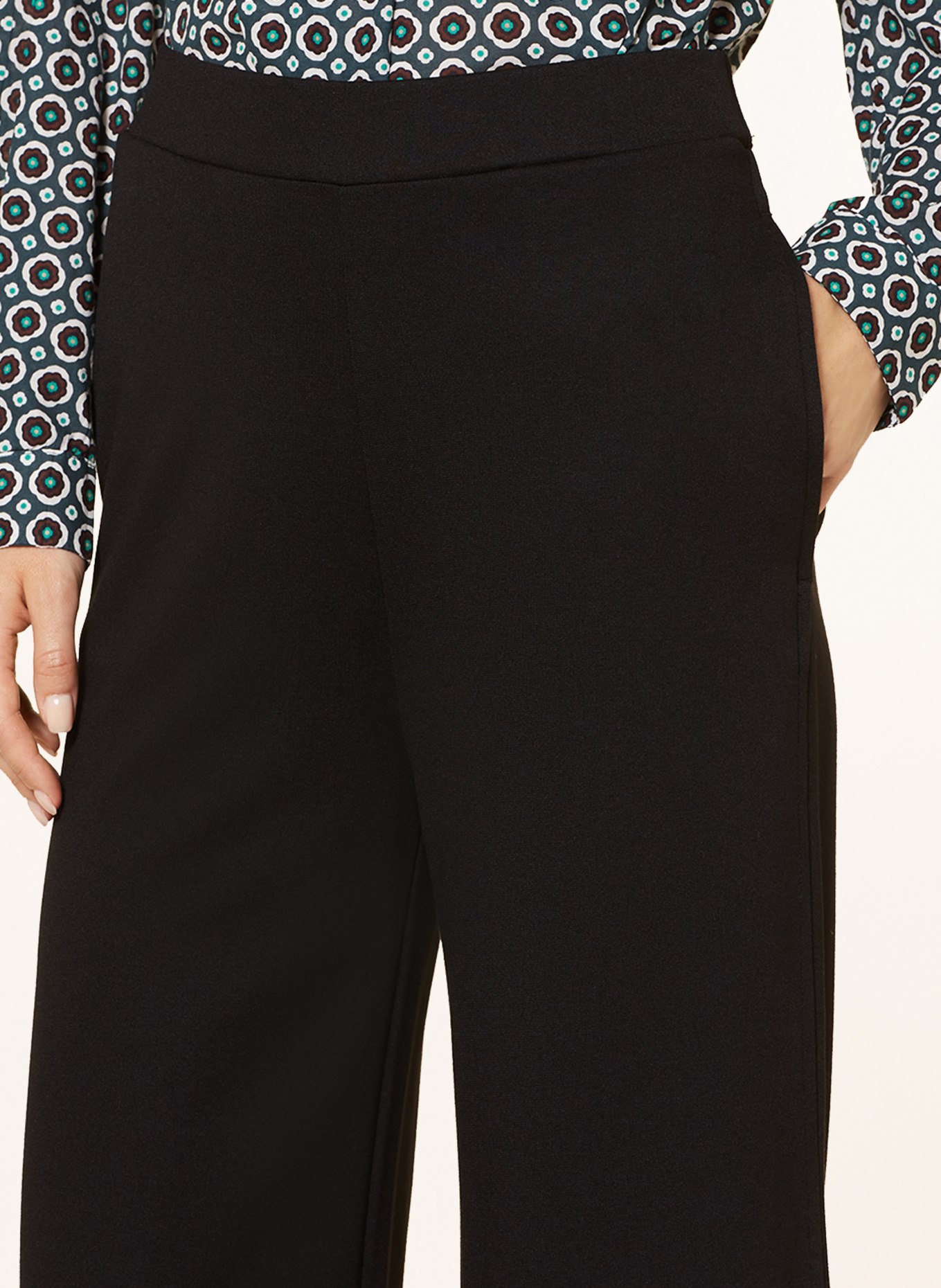 CARTOON Jersey culottes, Color: BLACK (Image 5)
