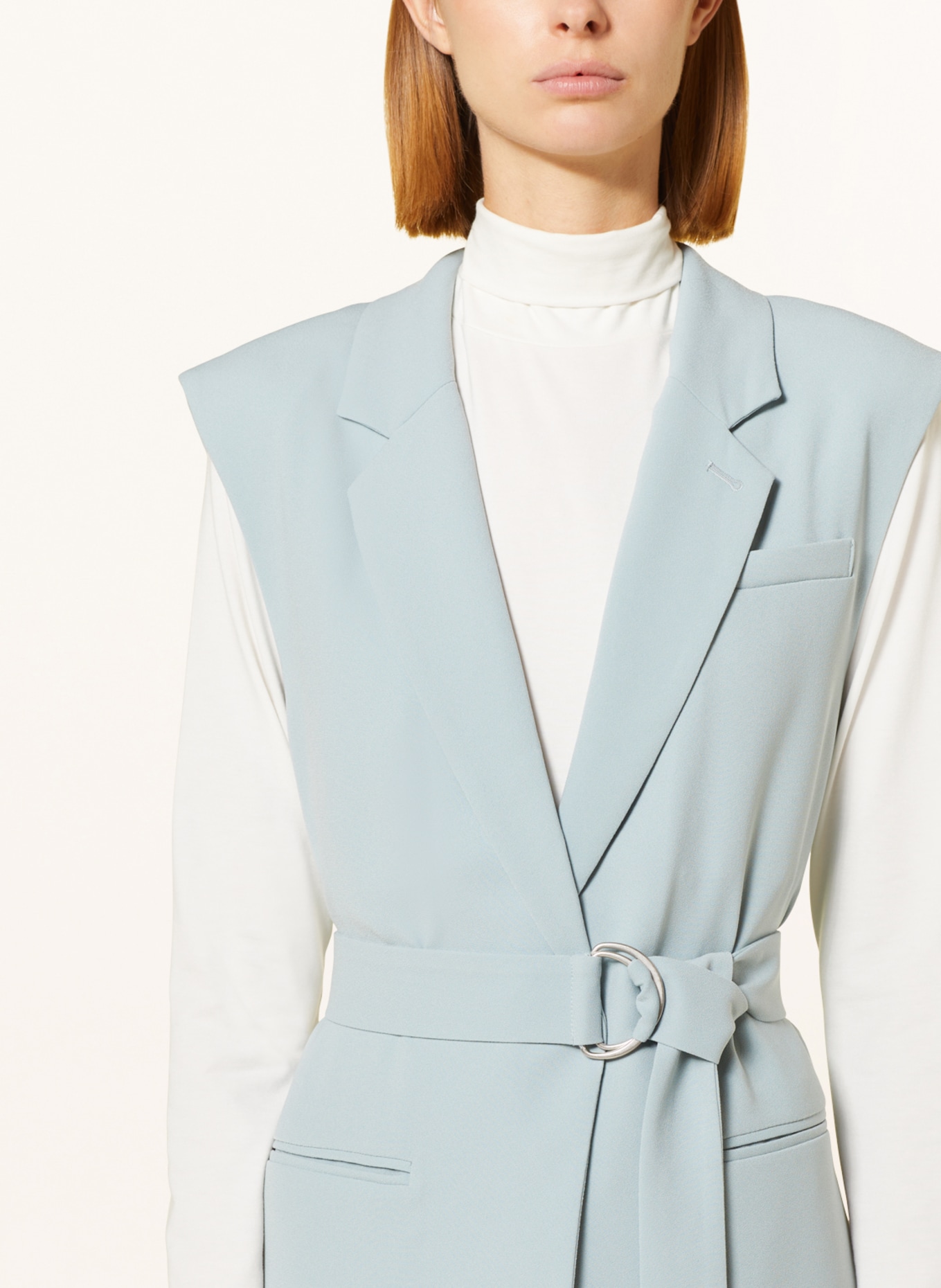 BEAUMONT Blazer vest CHA, Color: BLUE GRAY (Image 4)