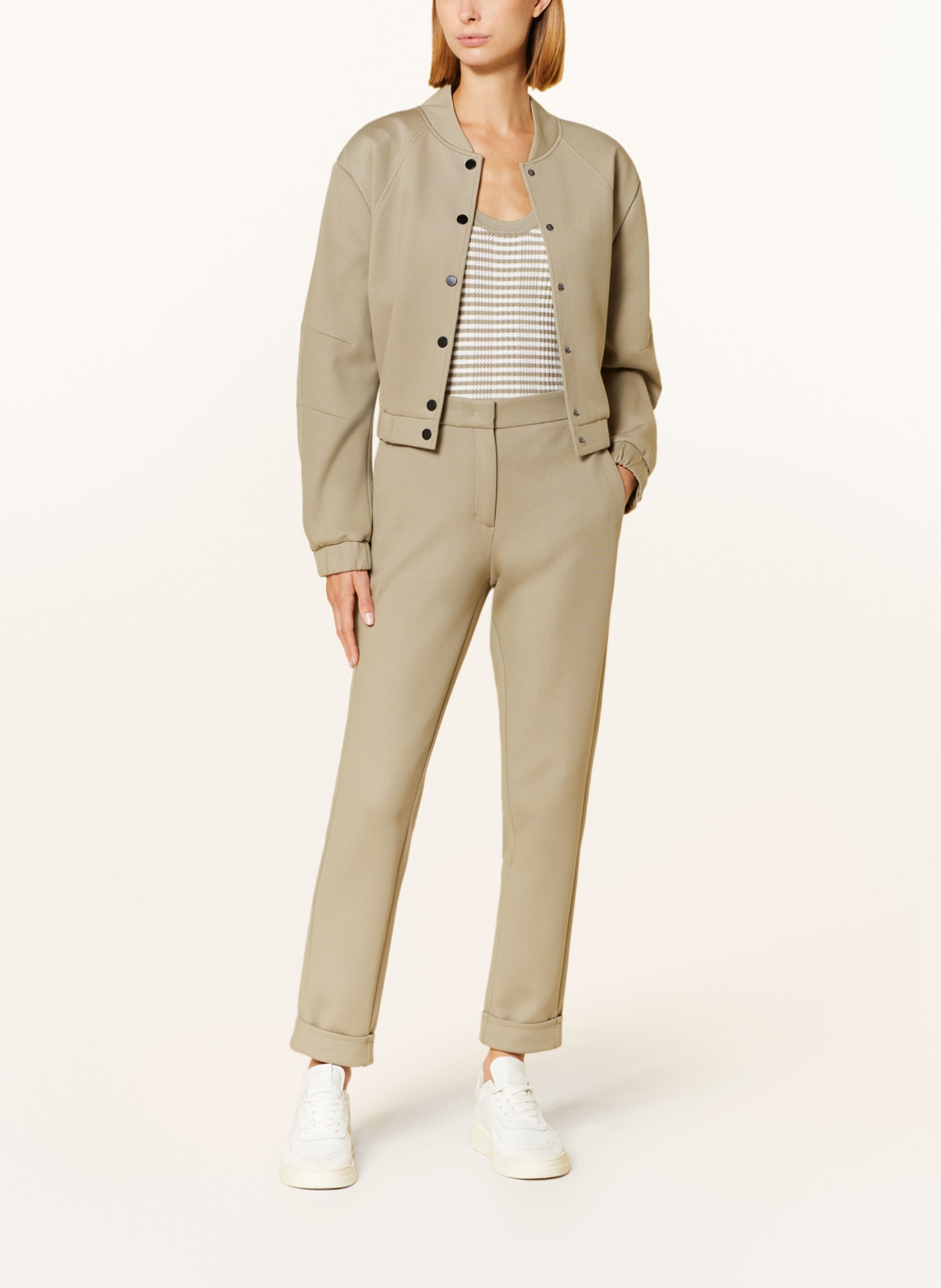 BEAUMONT Jersey pants ZOLA, Color: OLIVE (Image 2)