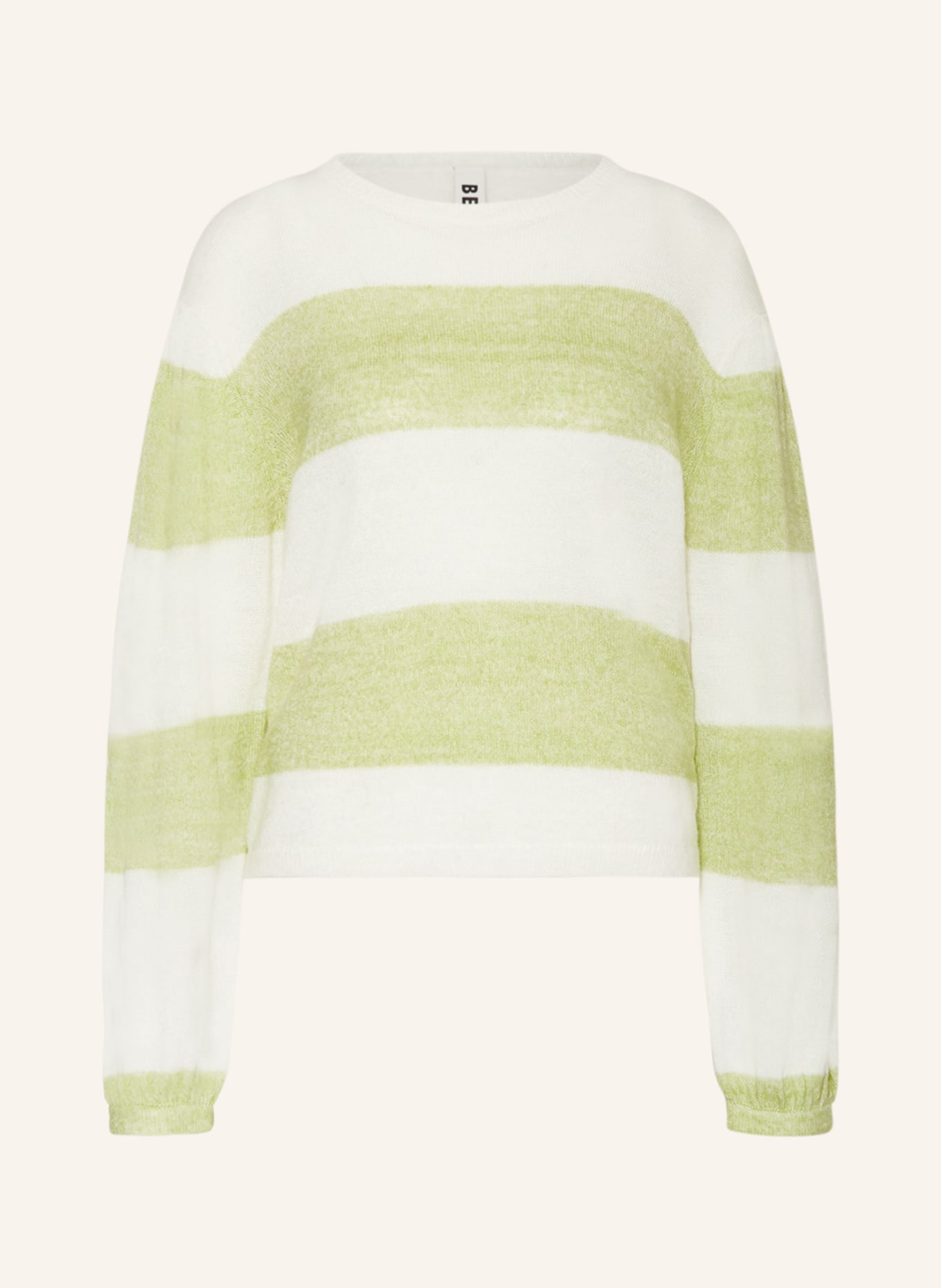 BEAUMONT Sweater, Color: ECRU/ LIGHT GREEN (Image 1)