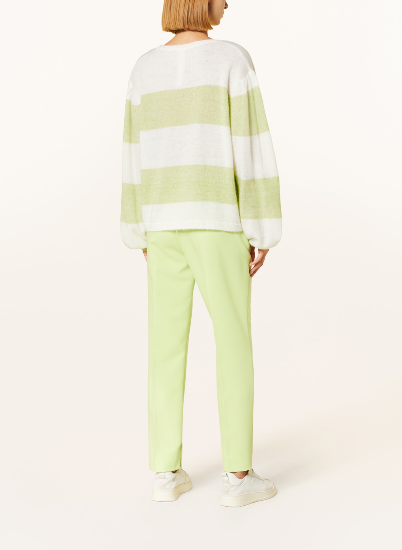 BEAUMONT Pullover, Farbe: ECRU/ HELLGRÜN (Bild 3)