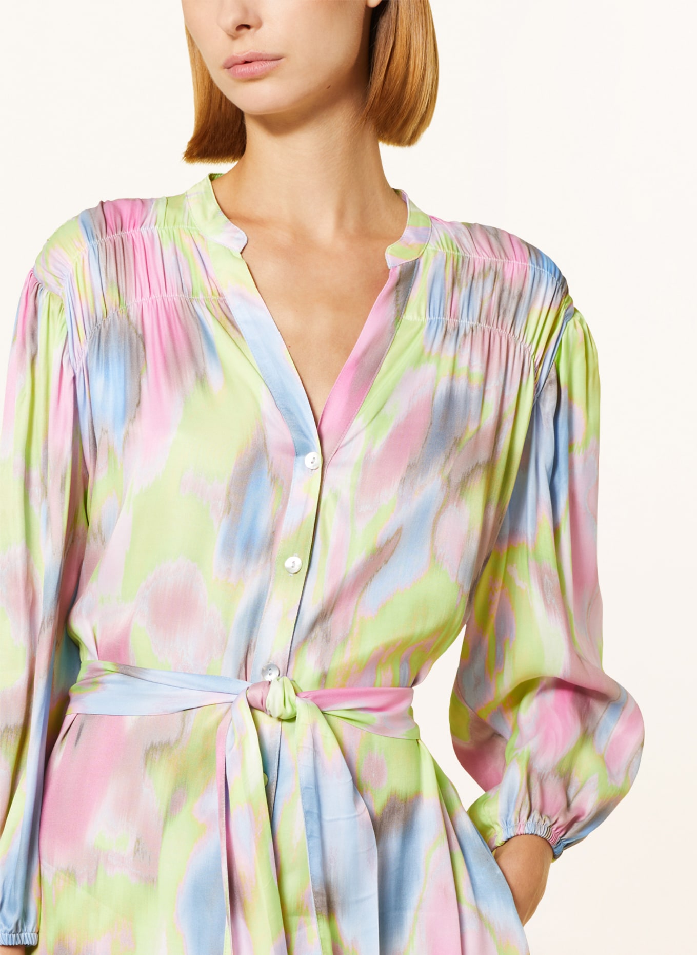 BEAUMONT Shirt dress ONYX, Color: LIGHT BLUE/ LIGHT GREEN/ PINK (Image 4)