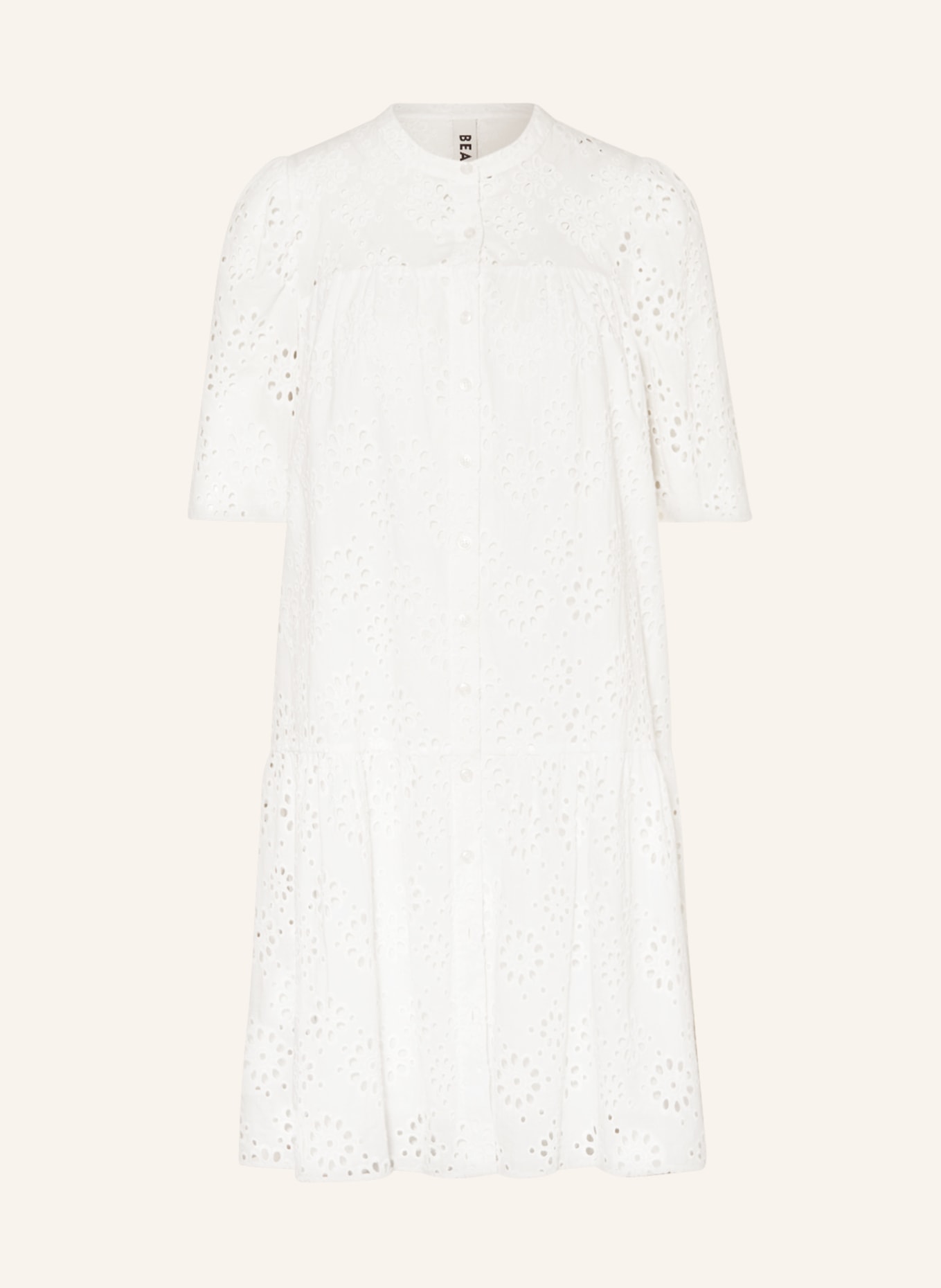 BEAUMONT Shirt dress BETH made of broderie anglaise, Color: WHITE (Image 1)