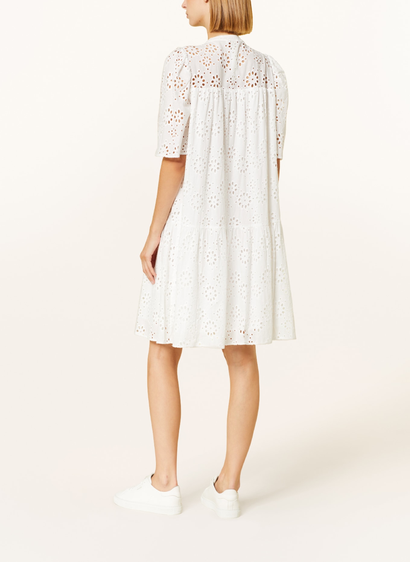 BEAUMONT Shirt dress BETH made of broderie anglaise, Color: WHITE (Image 3)