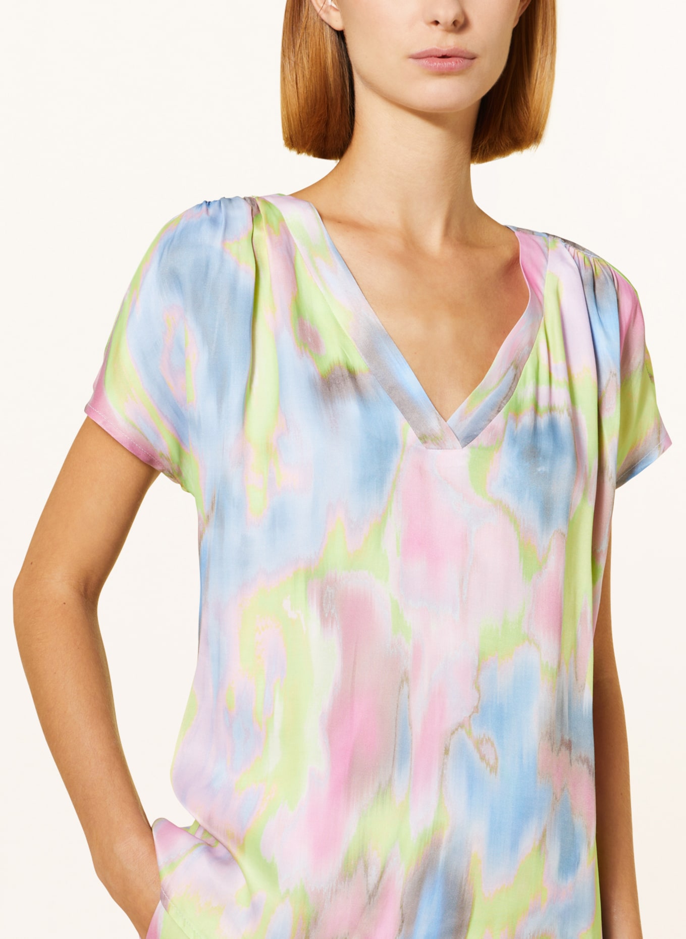 BEAUMONT Shirt blouse KYE, Color: LIGHT BLUE/ LIGHT GREEN/ PINK (Image 4)