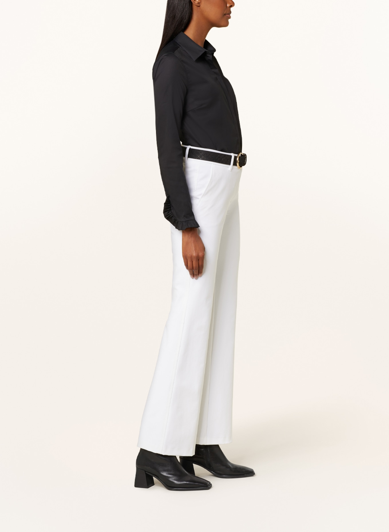 CAMBIO Wide leg trousers, Color: WHITE (Image 4)