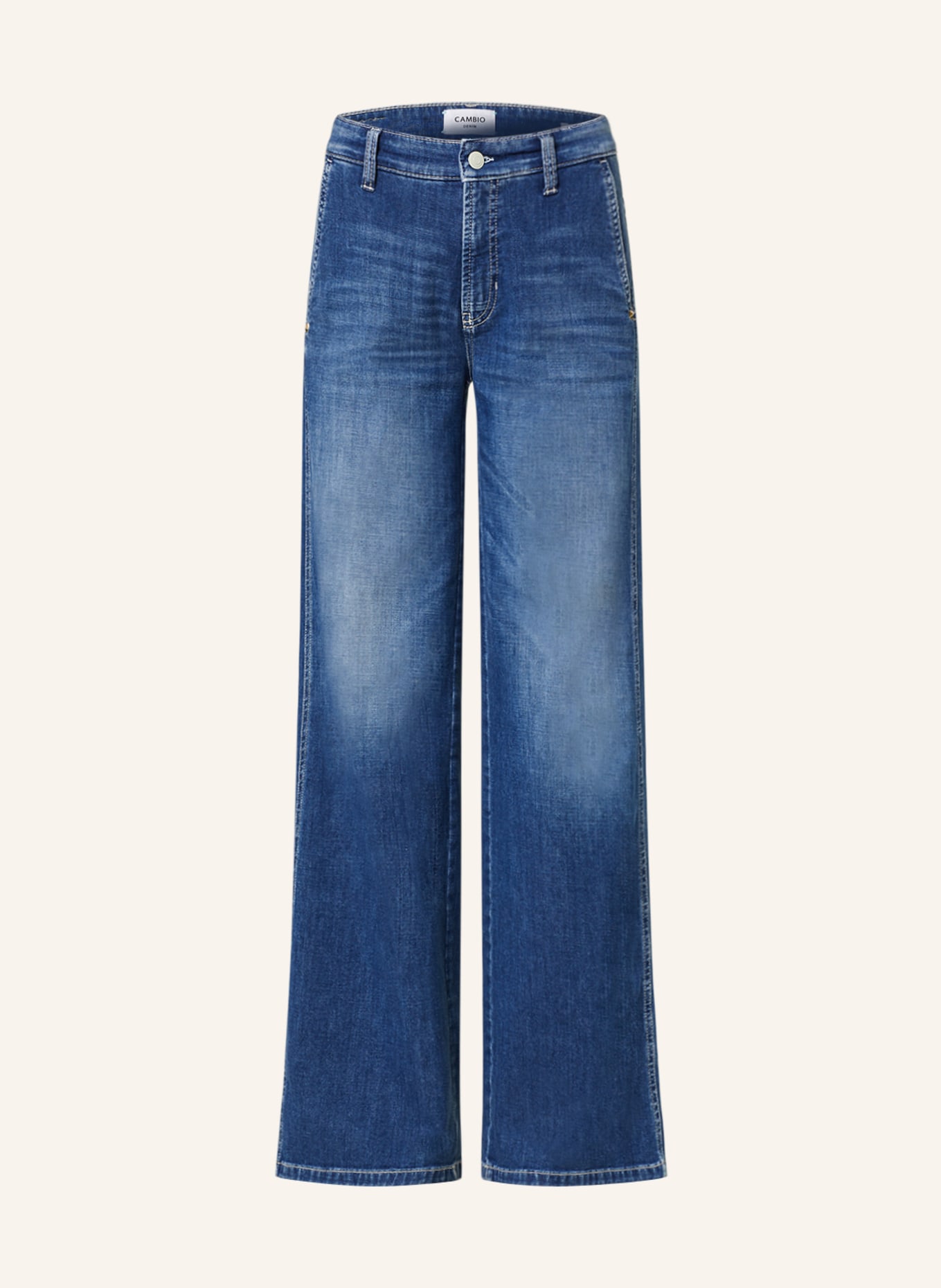CAMBIO Flared jeans ALEK, Color: 5101 mid blue splinted (Image 1)