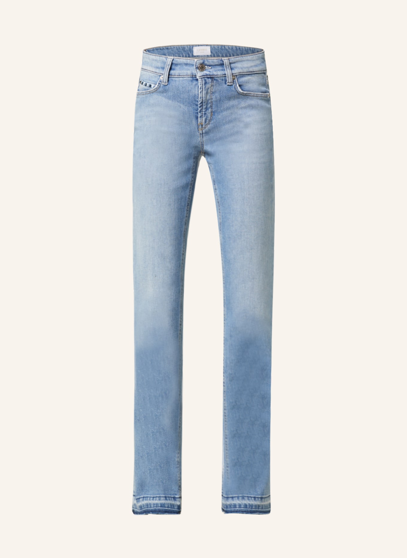 CAMBIO Flared Jeans PARIS, Farbe: 5212 light used open hem (Bild 1)