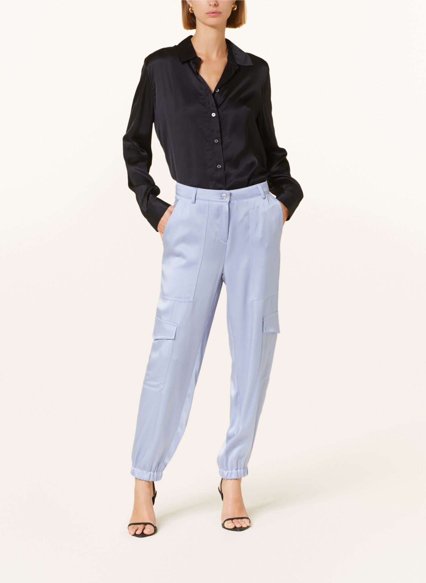 CAMBIO Cargohose KARO, Farbe: HELLBLAU (Bild 2)