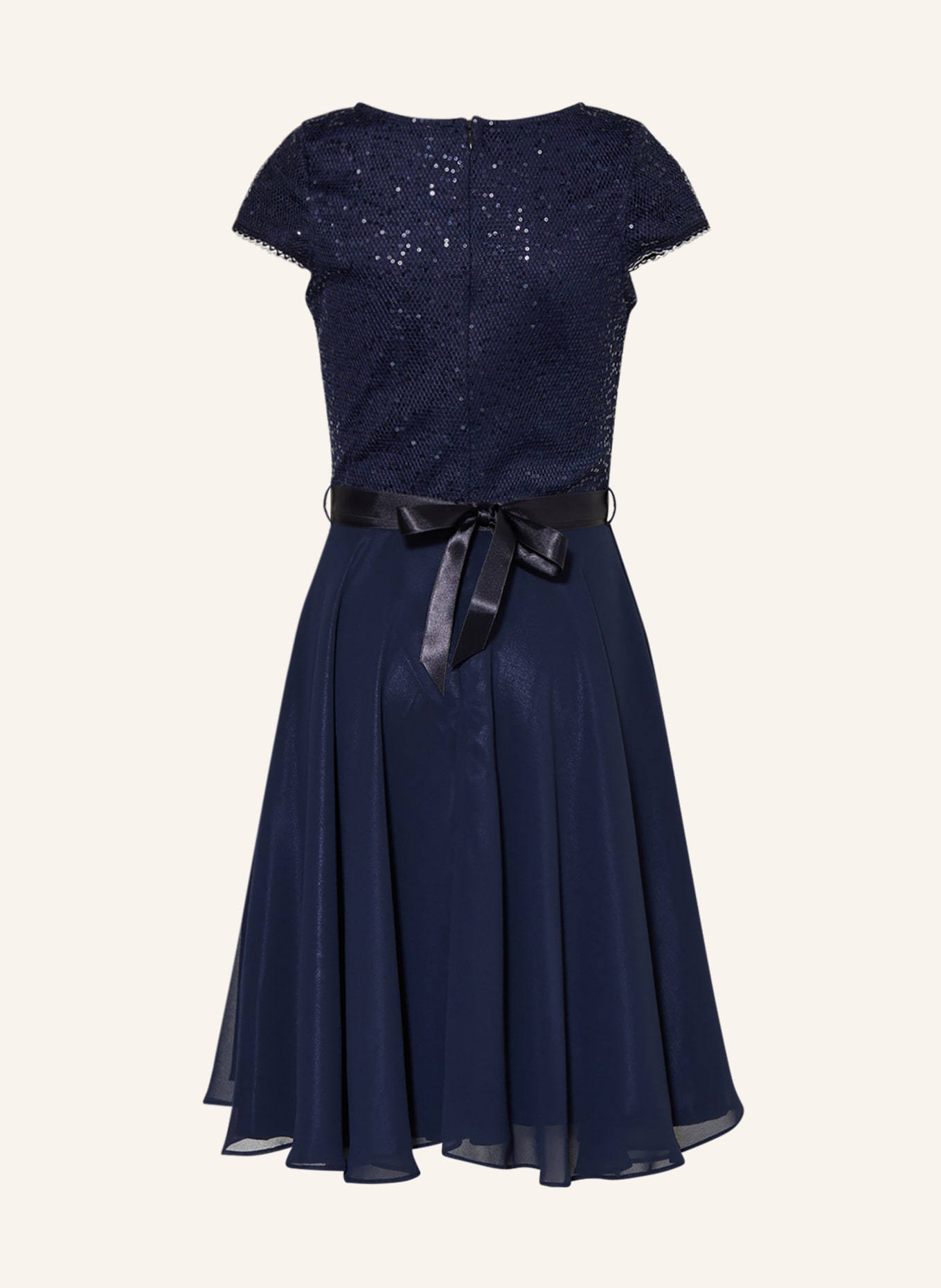 G.O.L. FINEST COLLECTION Sukienka koktajlowa z cekinami, Kolor: GRANATOWY (Obrazek 2)