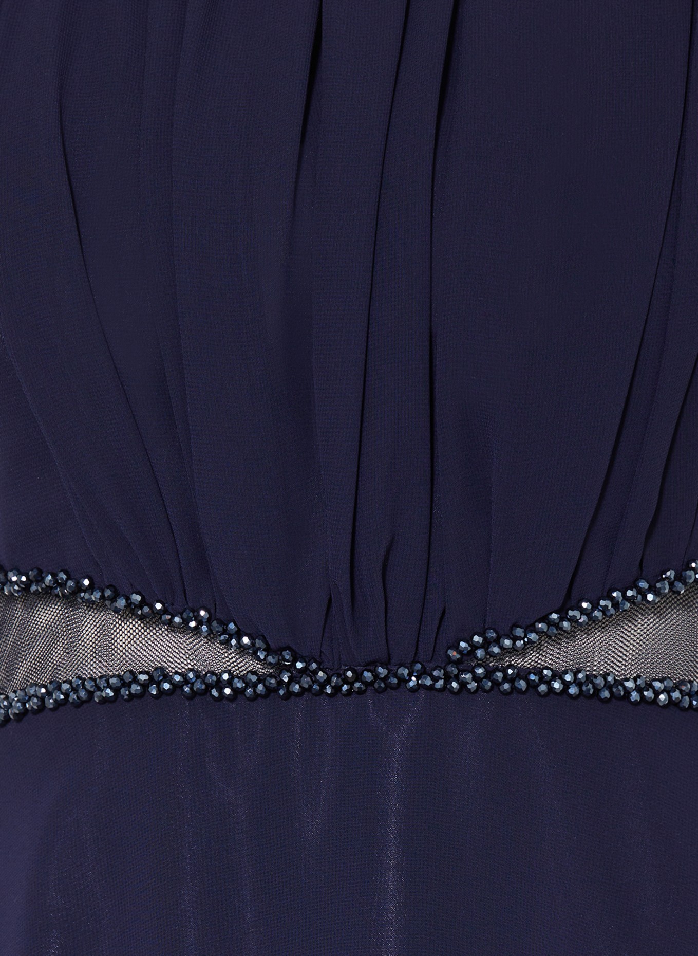 G.O.L. FINEST COLLECTION Večerní šaty s ozdobnými kamínky, Barva: TMAVĚ MODRÁ (Obrázek 3)