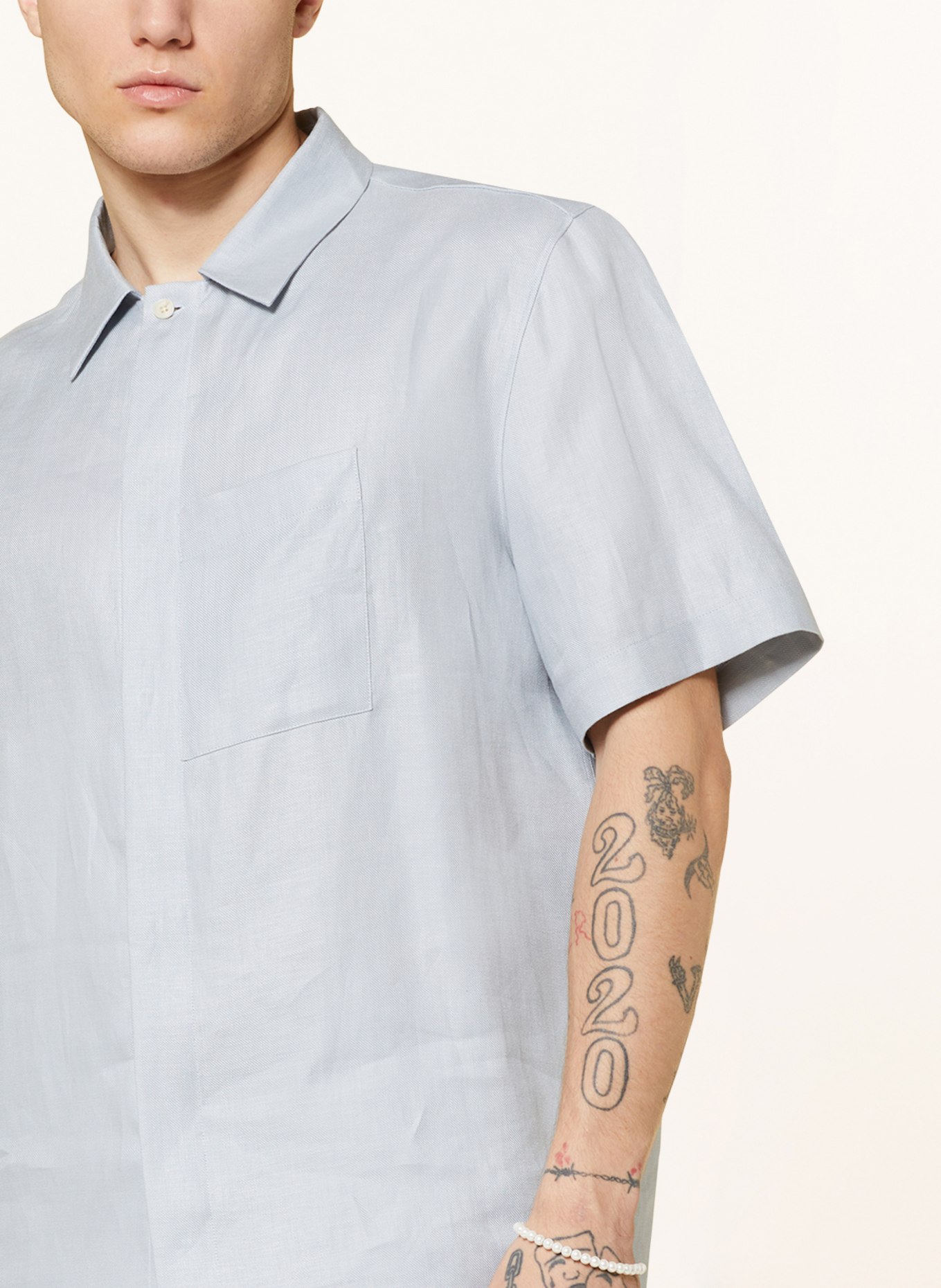 DRYKORN Linen shirt TEED comfort fit, Color: LIGHT BLUE (Image 4)