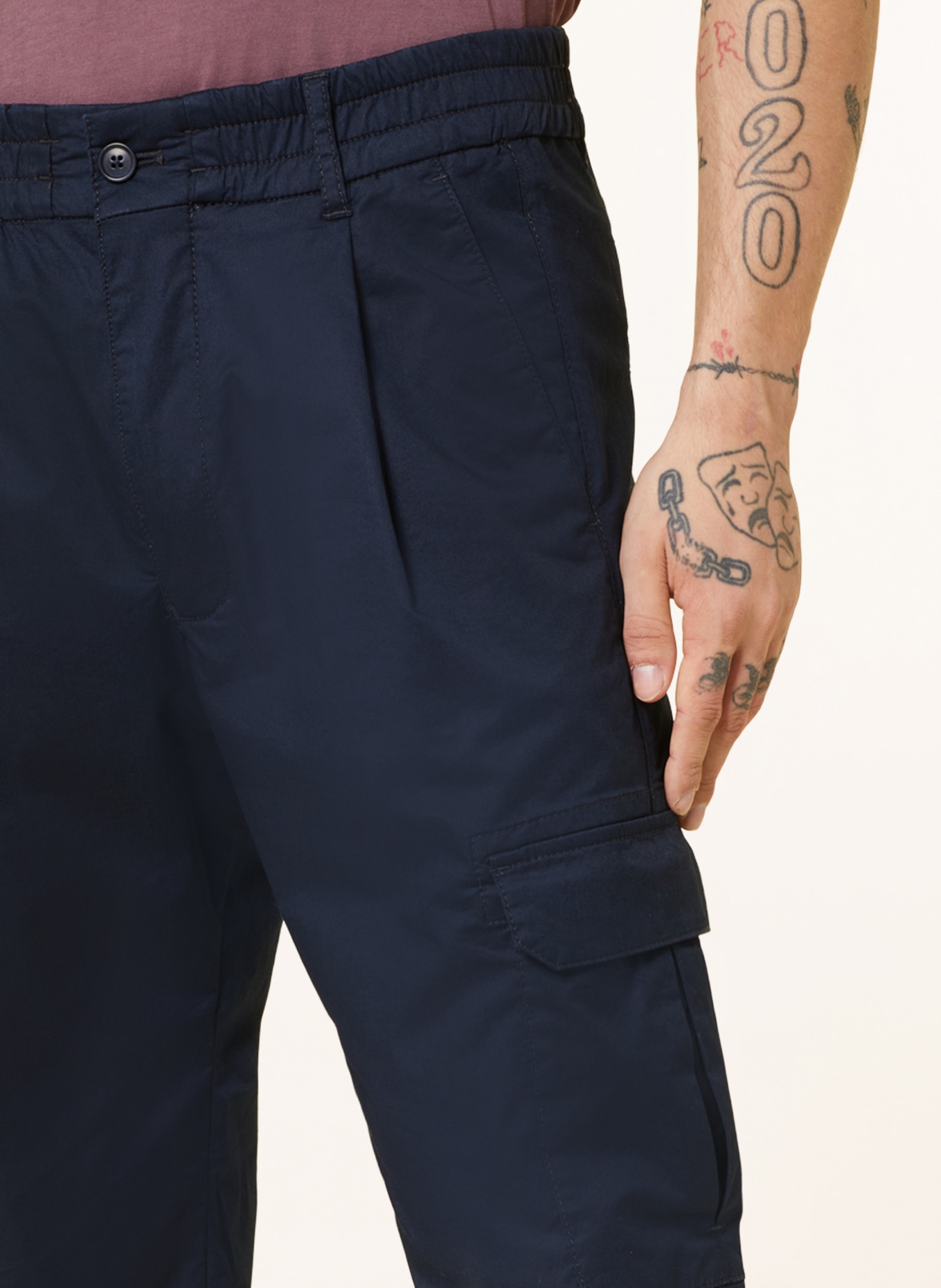 DRYKORN Cargo pants CASY extra slim fit, Color: DARK BLUE (Image 5)