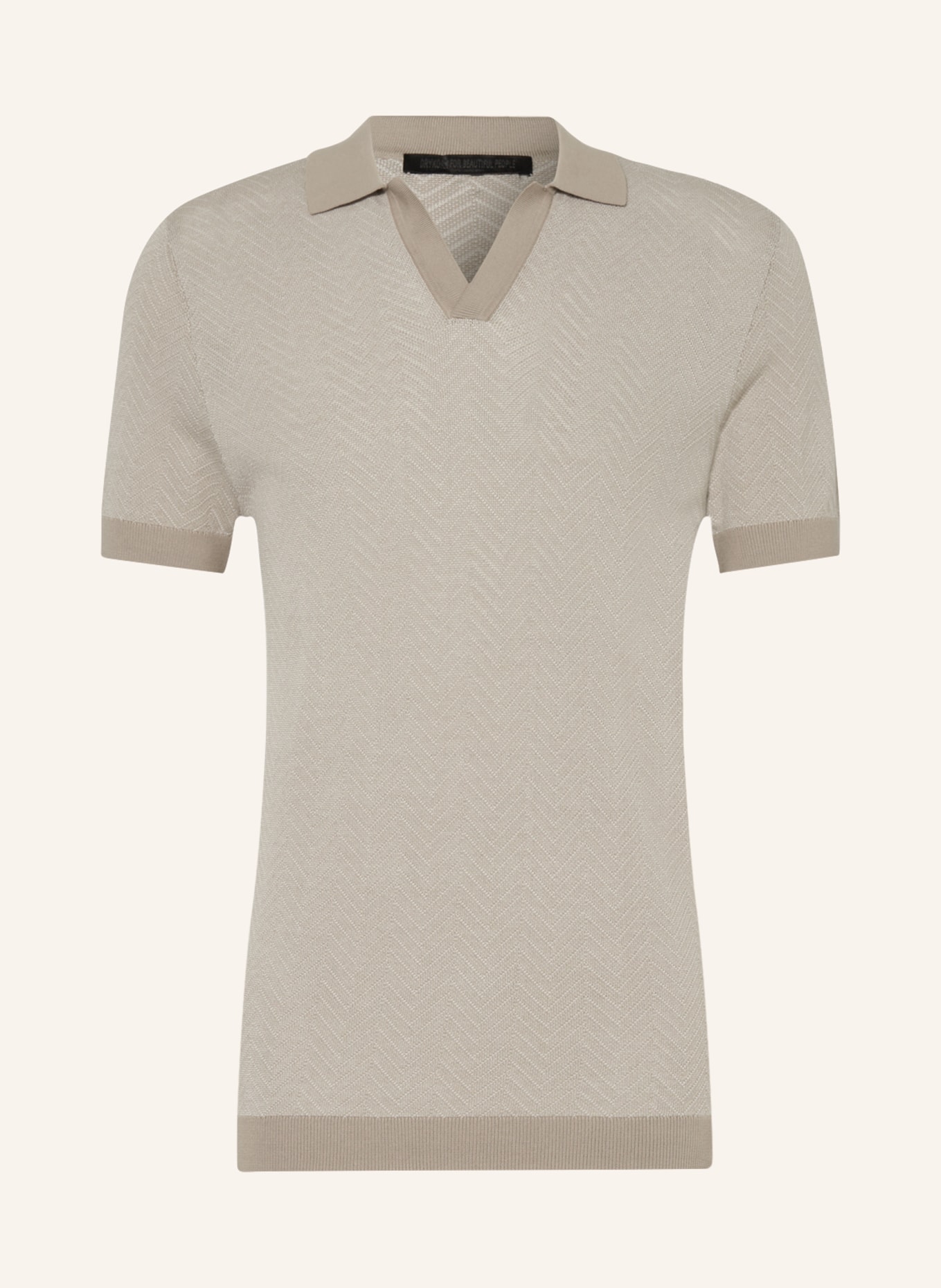 DRYKORN Strick-Poloshirt BRAIAN, Farbe: BEIGE (Bild 1)