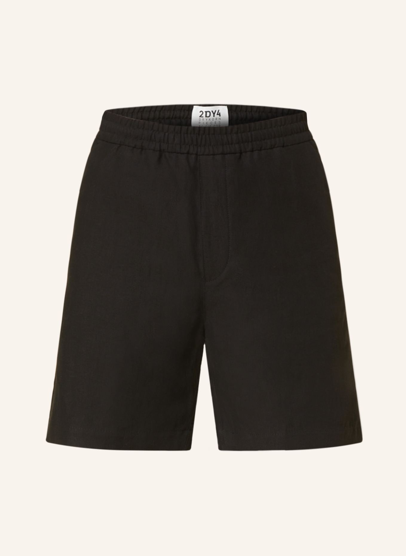DRYKORN Shorts SAYO with linen, Color: BLACK (Image 1)