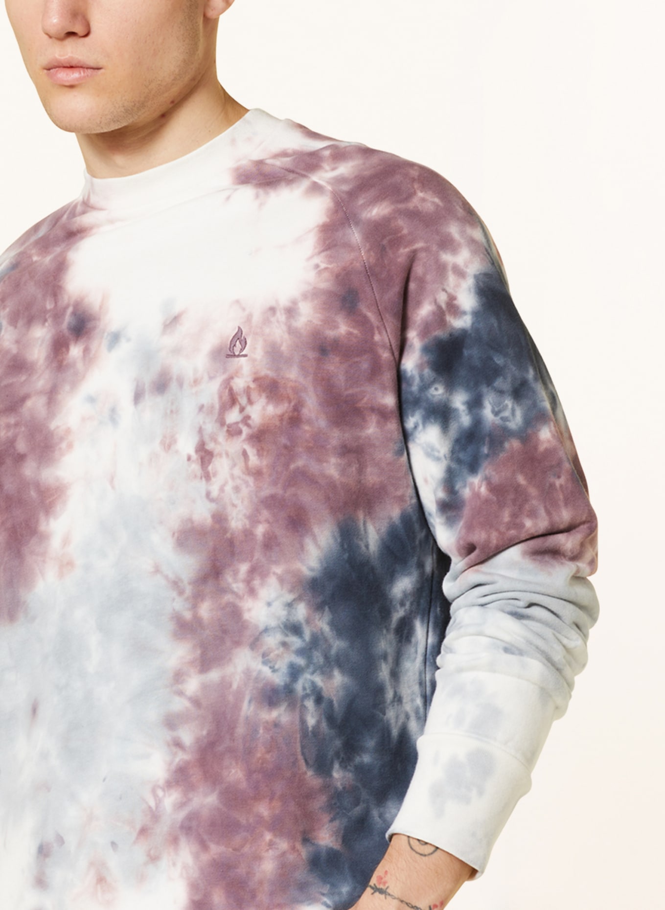 DRYKORN Sweatshirt FLORENZ, Color: WHITE/ BLUE GRAY/ DARK PURPLE (Image 4)