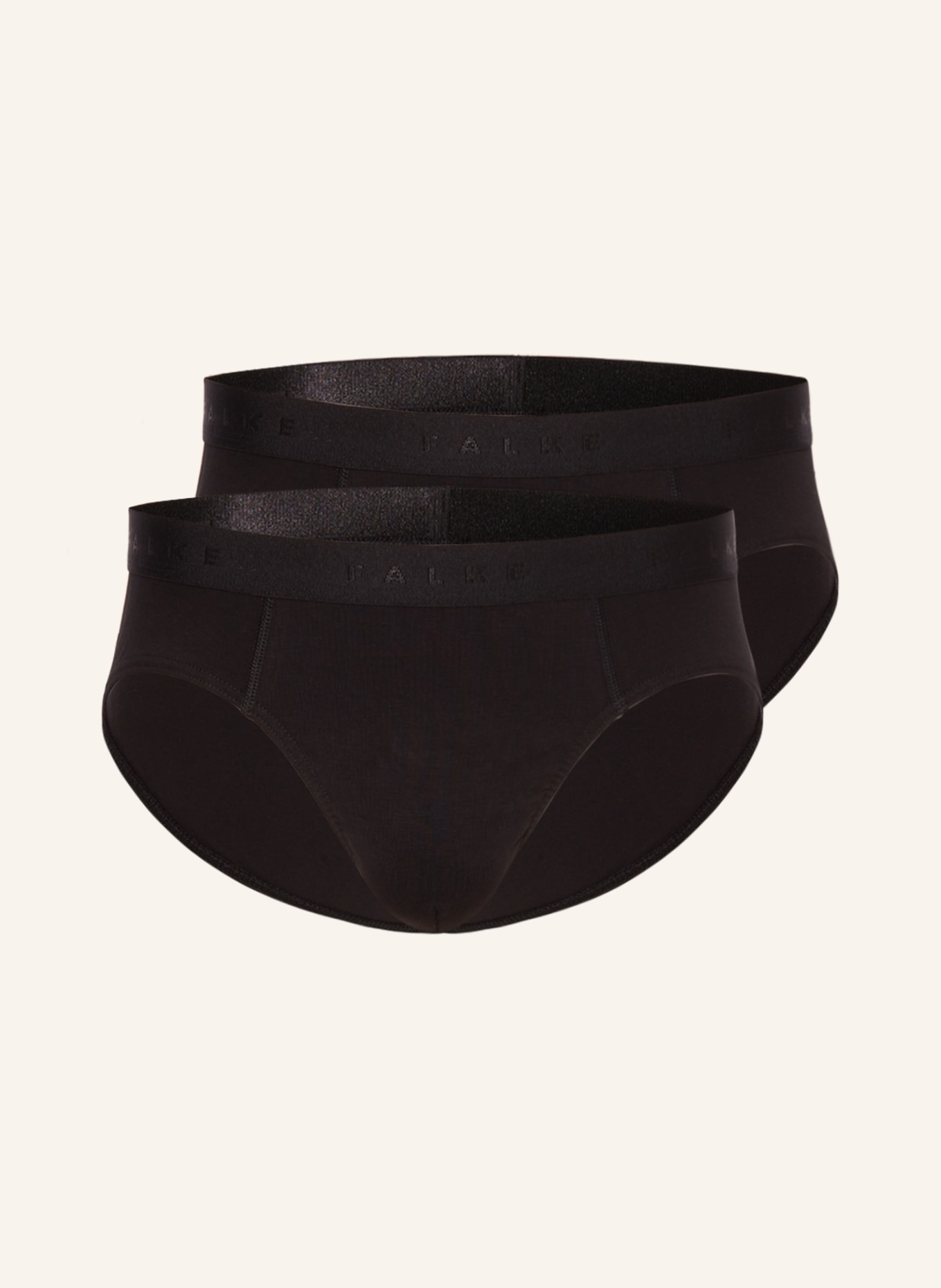 FALKE Slipové kalhotky DAILY COMFORT, 2 kusy v balení, Barva: ČERNÁ (Obrázek 1)