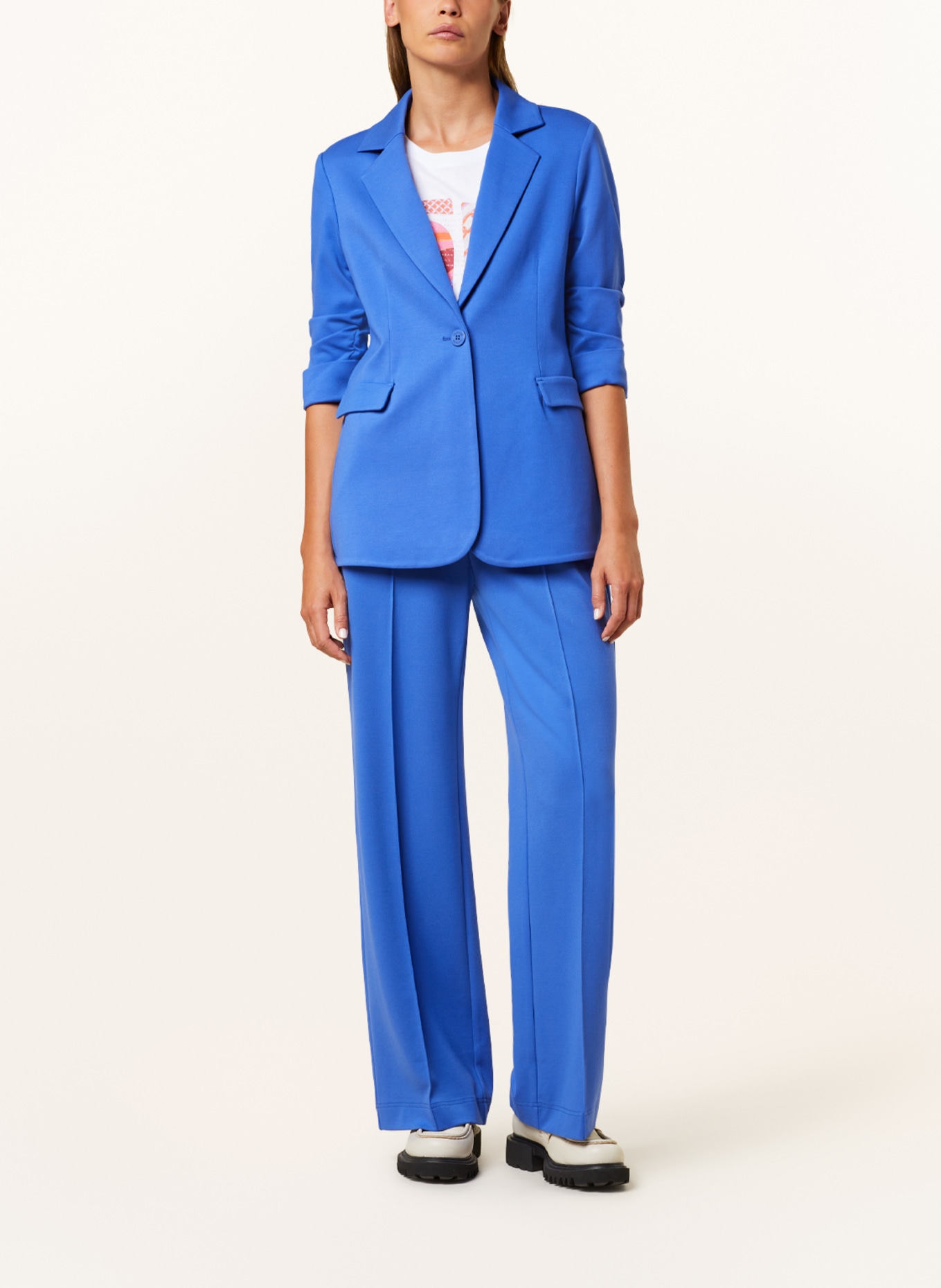 CATNOIR Jersey blazer with 3/4 sleeves, Color: BLUE (Image 2)