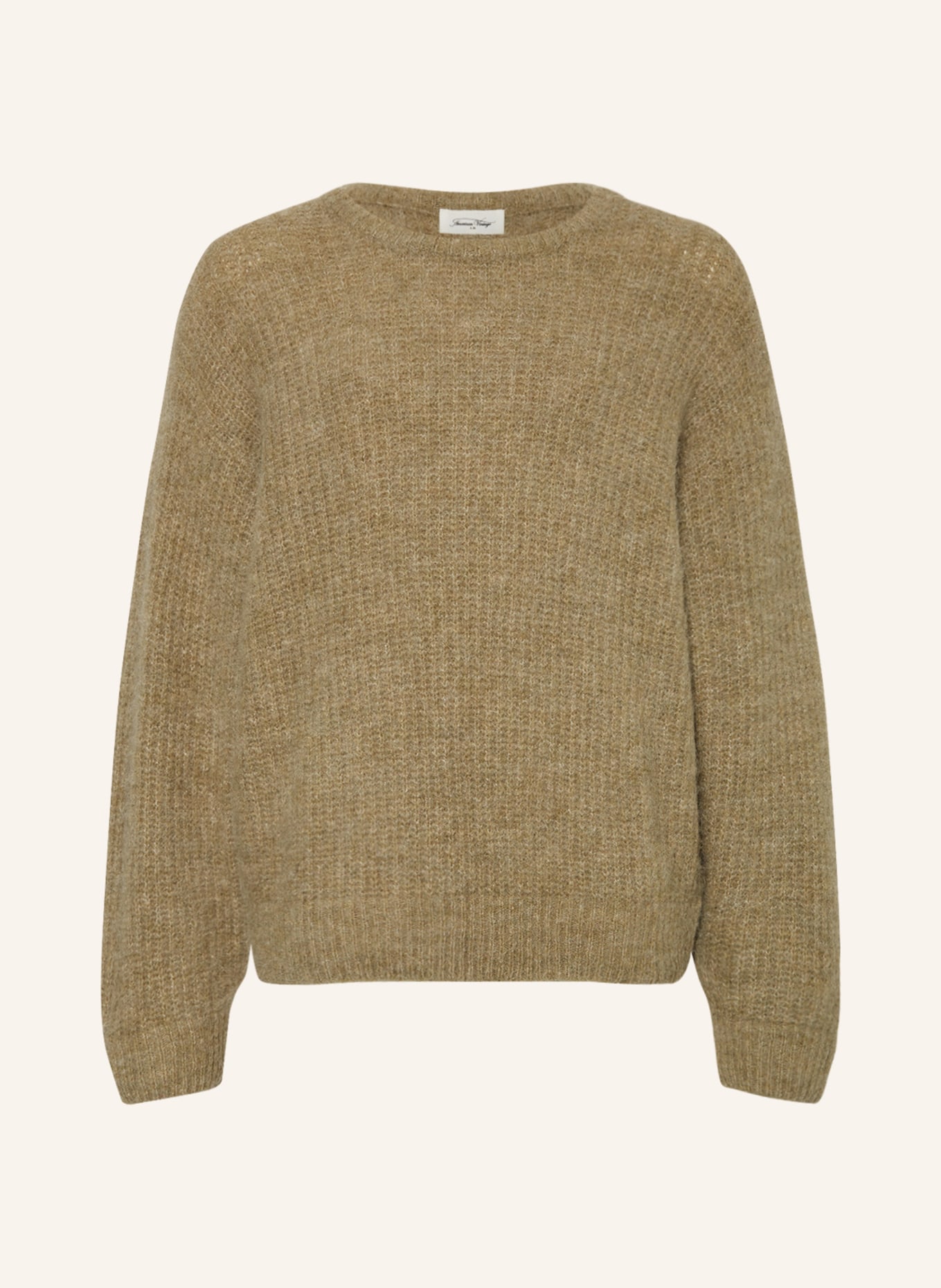 American Vintage Sweter z dodatkiem alpaki, Kolor: OLIWKOWY (Obrazek 1)