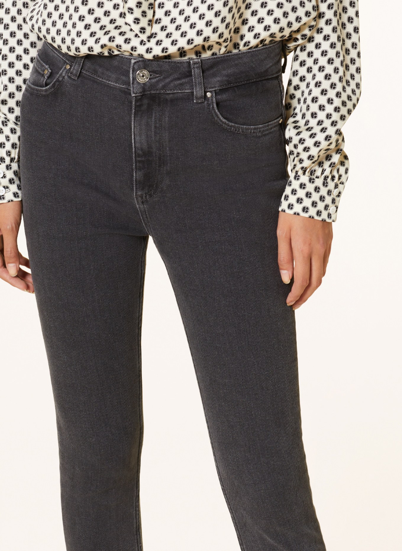 CLAUDIE PIERLOT Skinny Jeans, Farbe: J013 CHARCOAL JEANS (Bild 5)