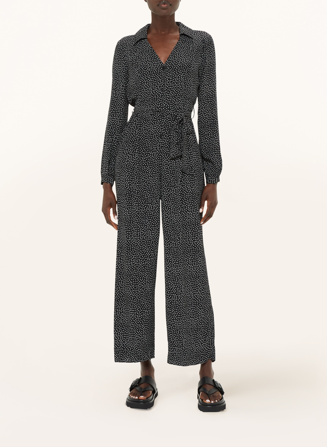 Leah mesh & jersey jumpsuit new arrivals