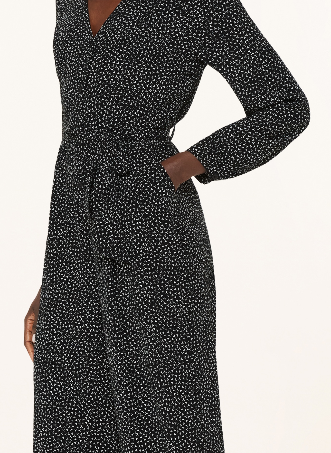 Leah mesh & jersey jumpsuit top