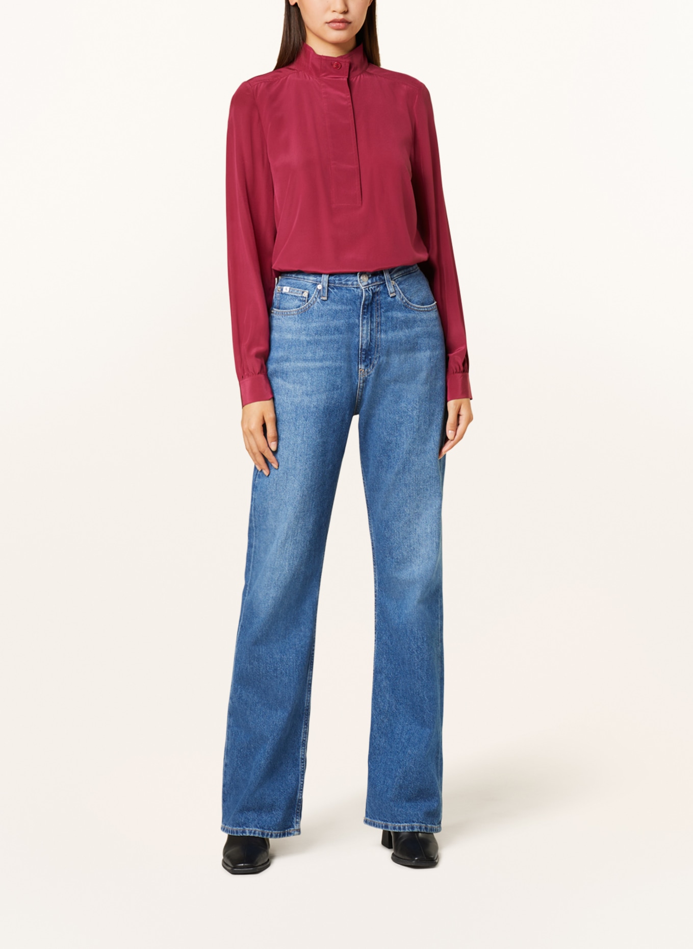 TED BAKER Shirt blouse MARYLOU in silk, Color: FUCHSIA (Image 2)