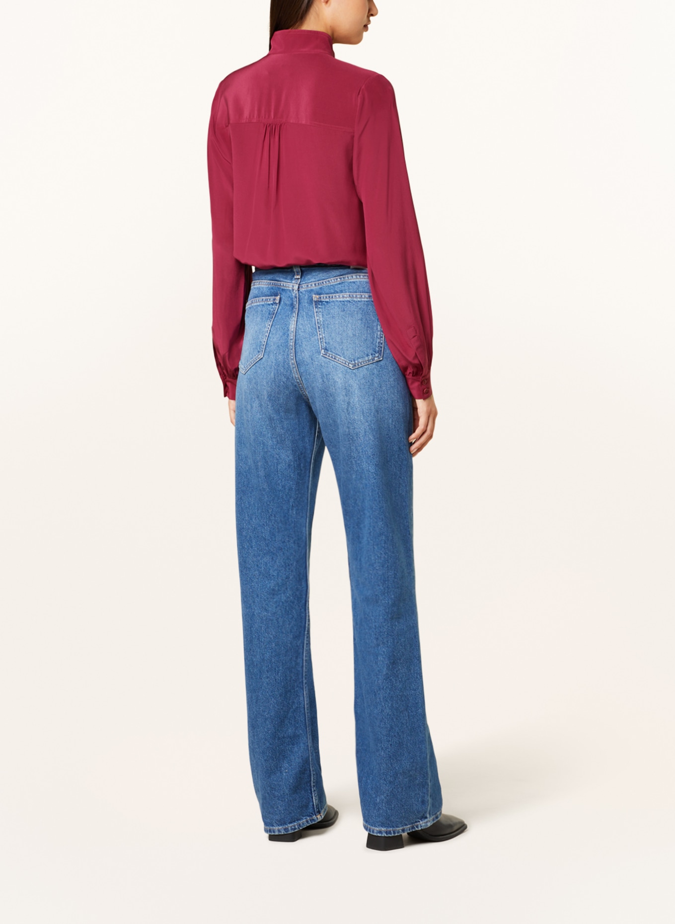 TED BAKER Shirt blouse MARYLOU in silk, Color: FUCHSIA (Image 3)
