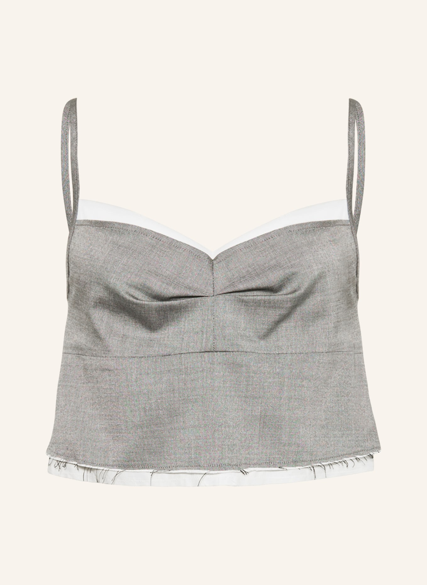 DRYKORN Cropped top MOULA, Color: GRAY (Image 1)