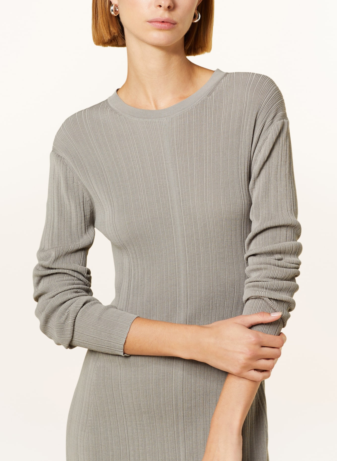 DRYKORN Knit dress LIALE, Color: GRAY (Image 4)