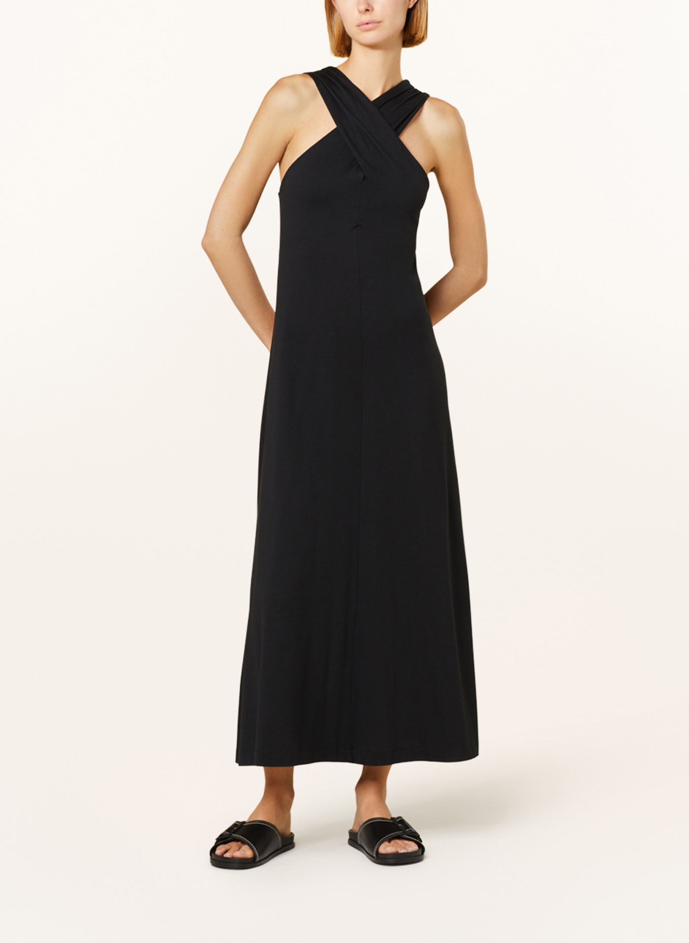 DRYKORN Jersey dress KALANDRA, Color: BLACK (Image 2)