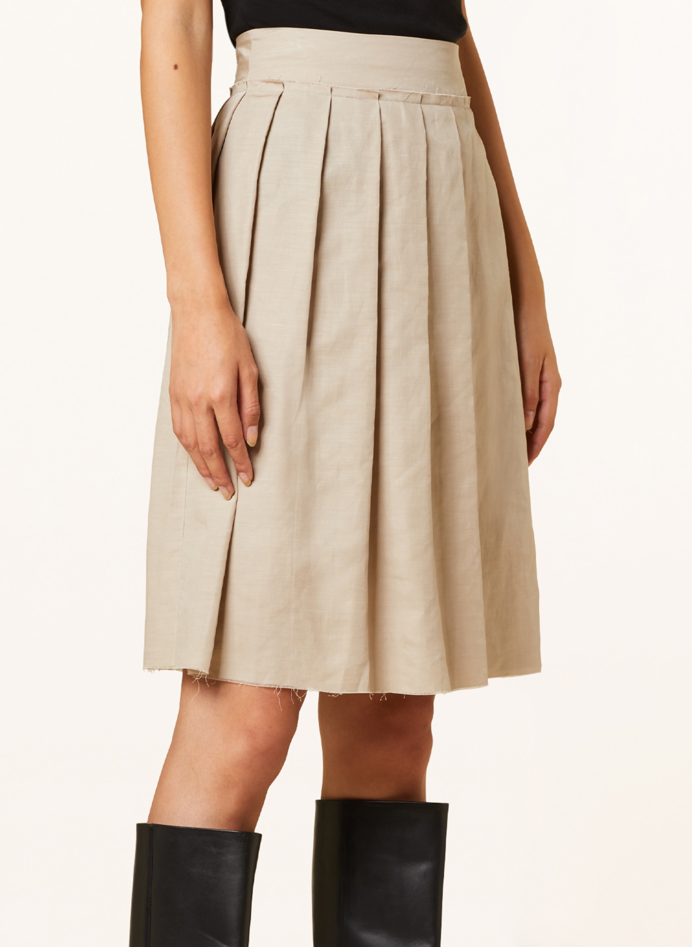 DRYKORN Pleated skirt ITANA, Color: BEIGE (Image 4)