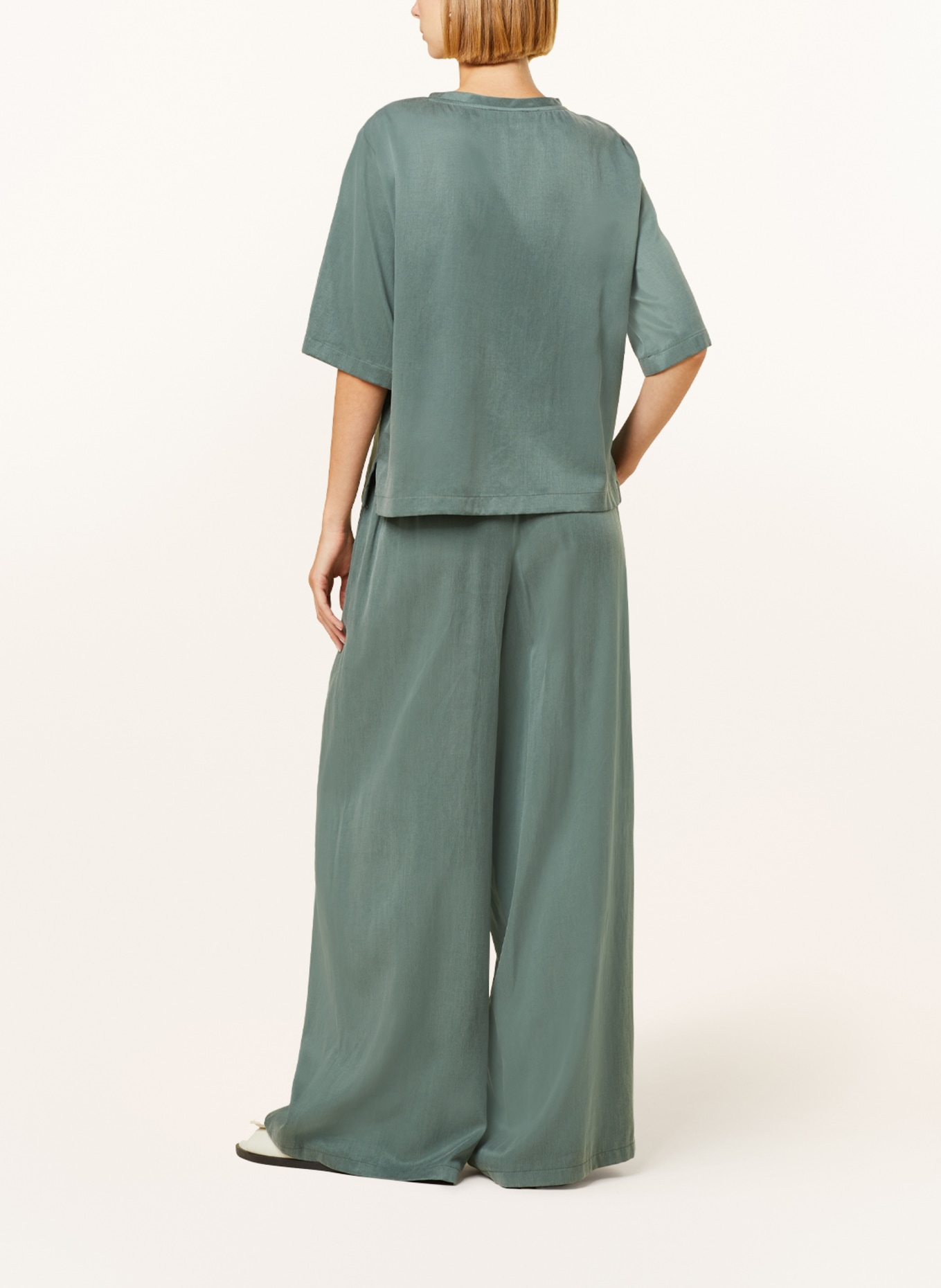 DRYKORN Wide leg trousers CEILING, Color: GREEN (Image 3)