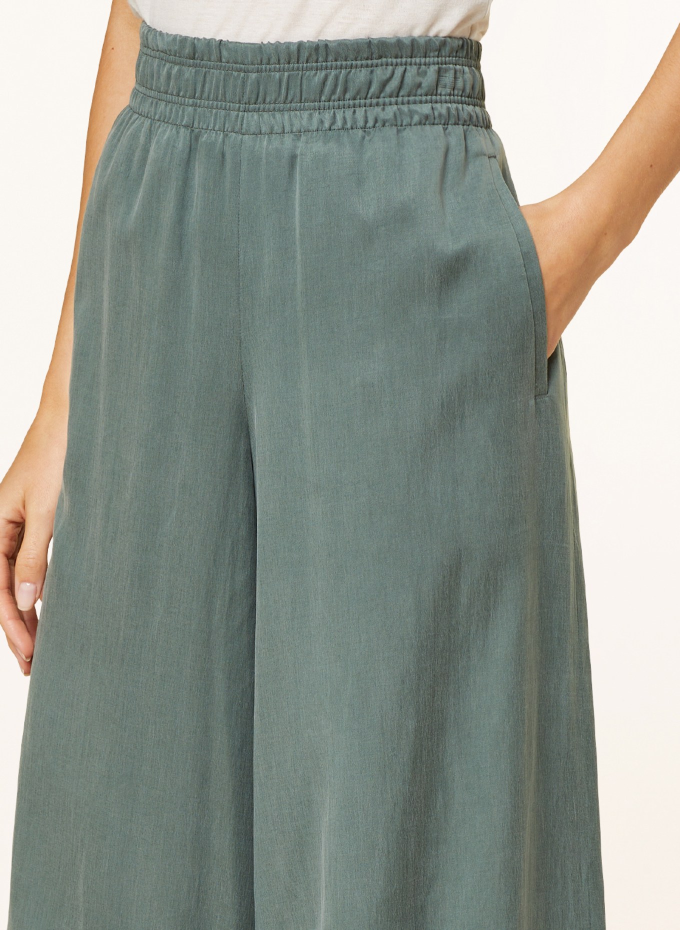 DRYKORN Wide leg trousers CEILING, Color: GREEN (Image 5)