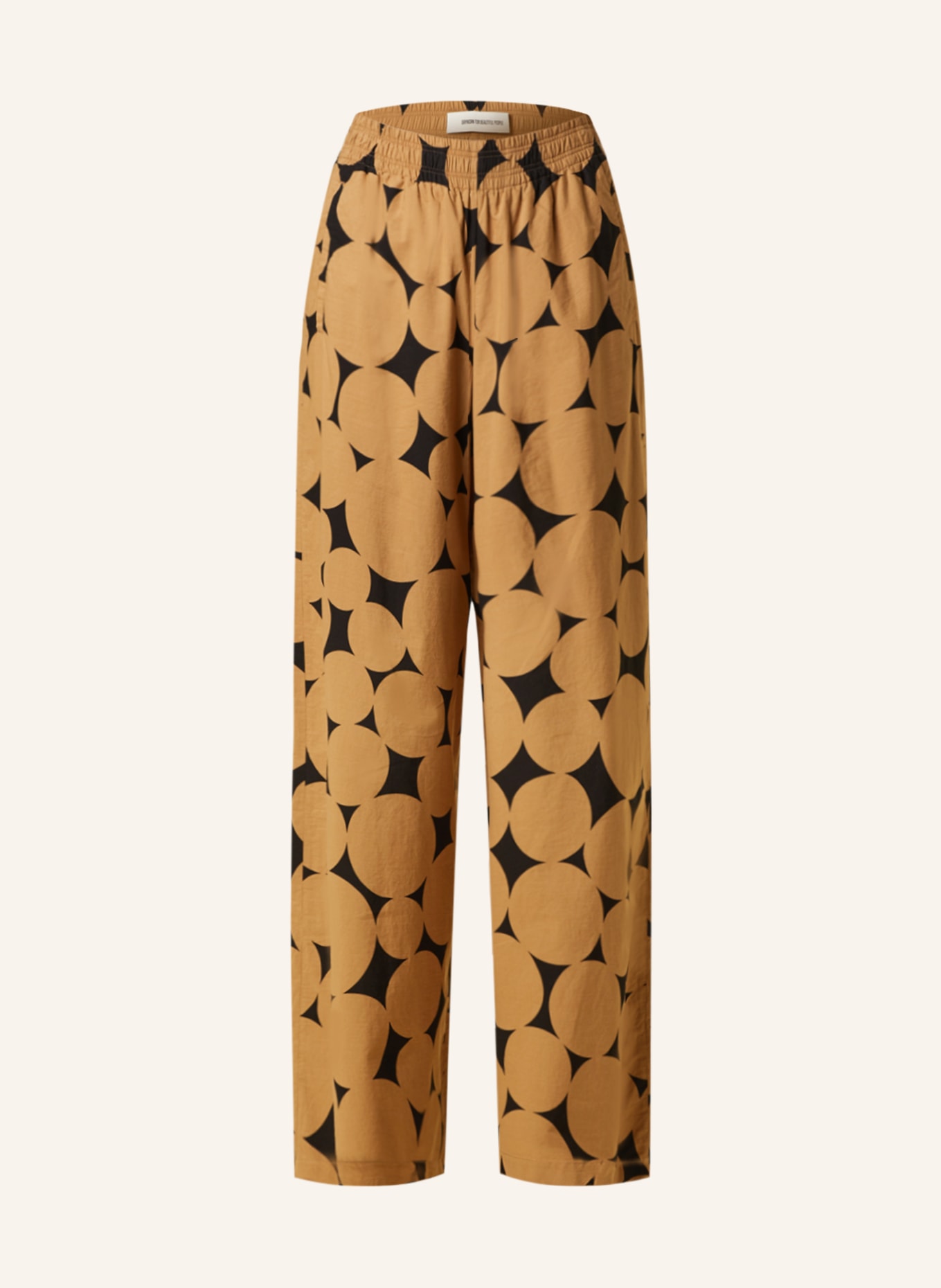 DRYKORN Wide leg trousers CEILING, Color: LIGHT BROWN/ BLACK (Image 1)