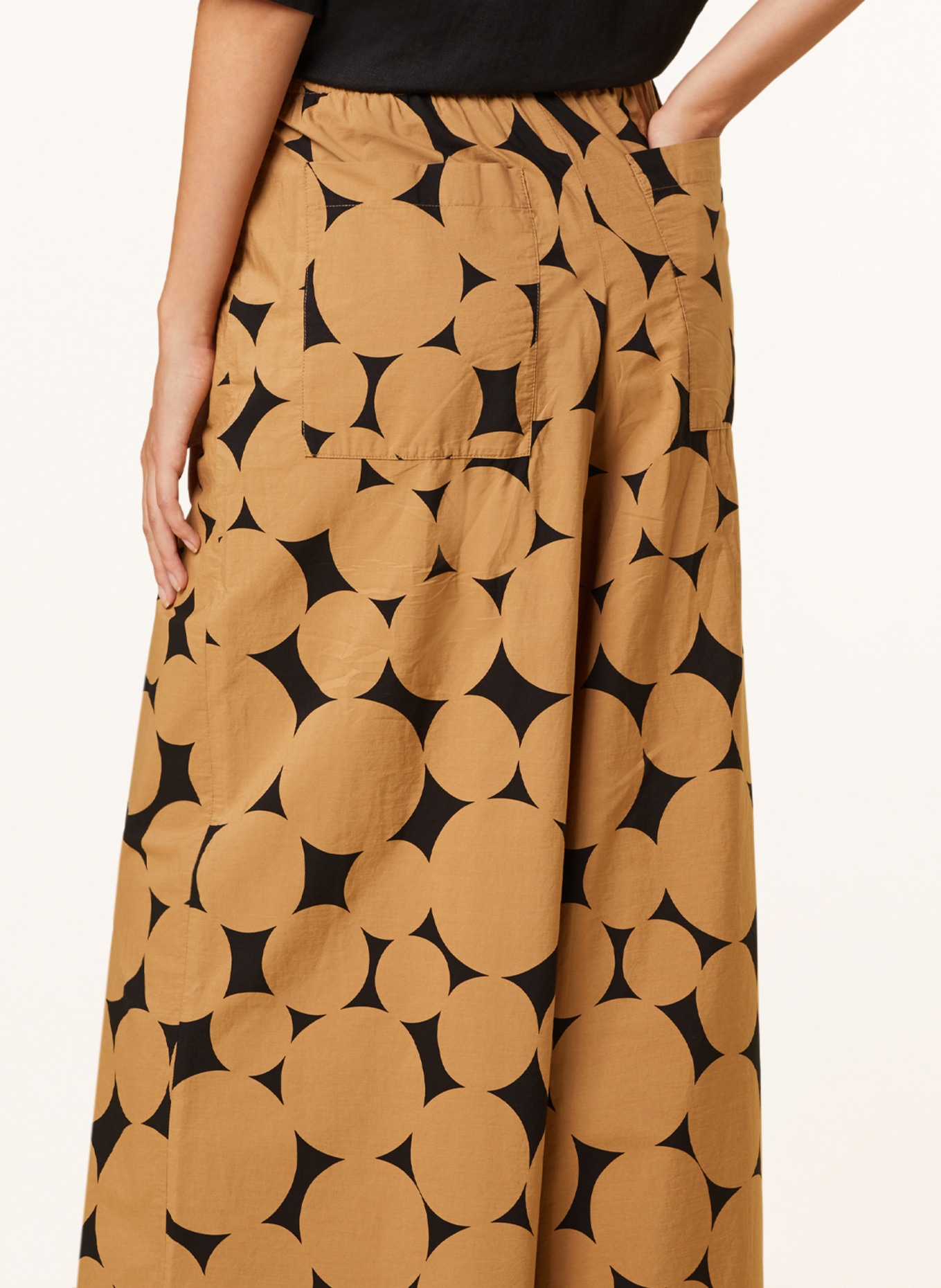 DRYKORN Wide leg trousers CEILING, Color: LIGHT BROWN/ BLACK (Image 5)
