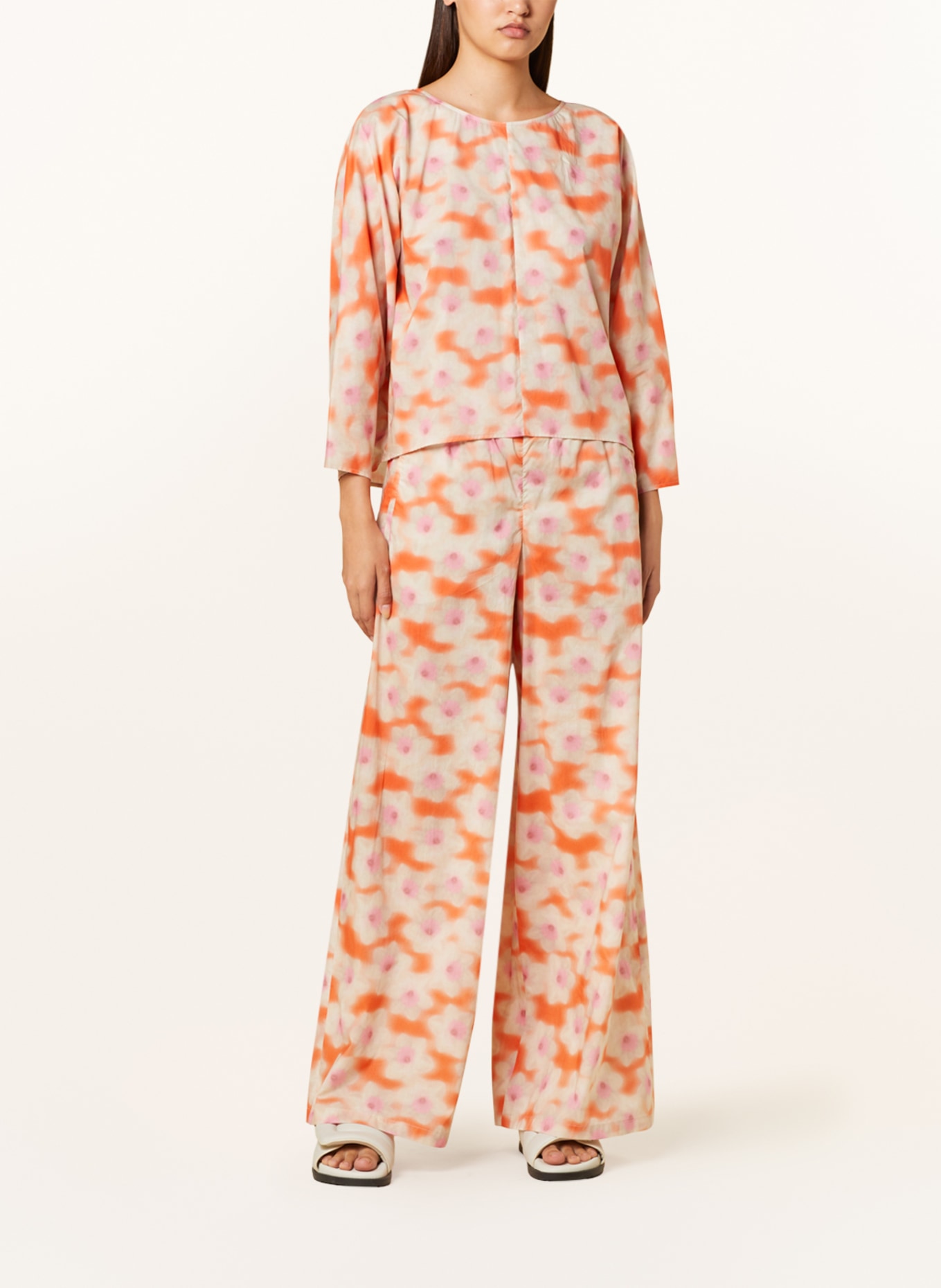 DRYKORN Wide leg trousers CEILING, Color: ORANGE/ PINK/ LIGHT BROWN (Image 2)