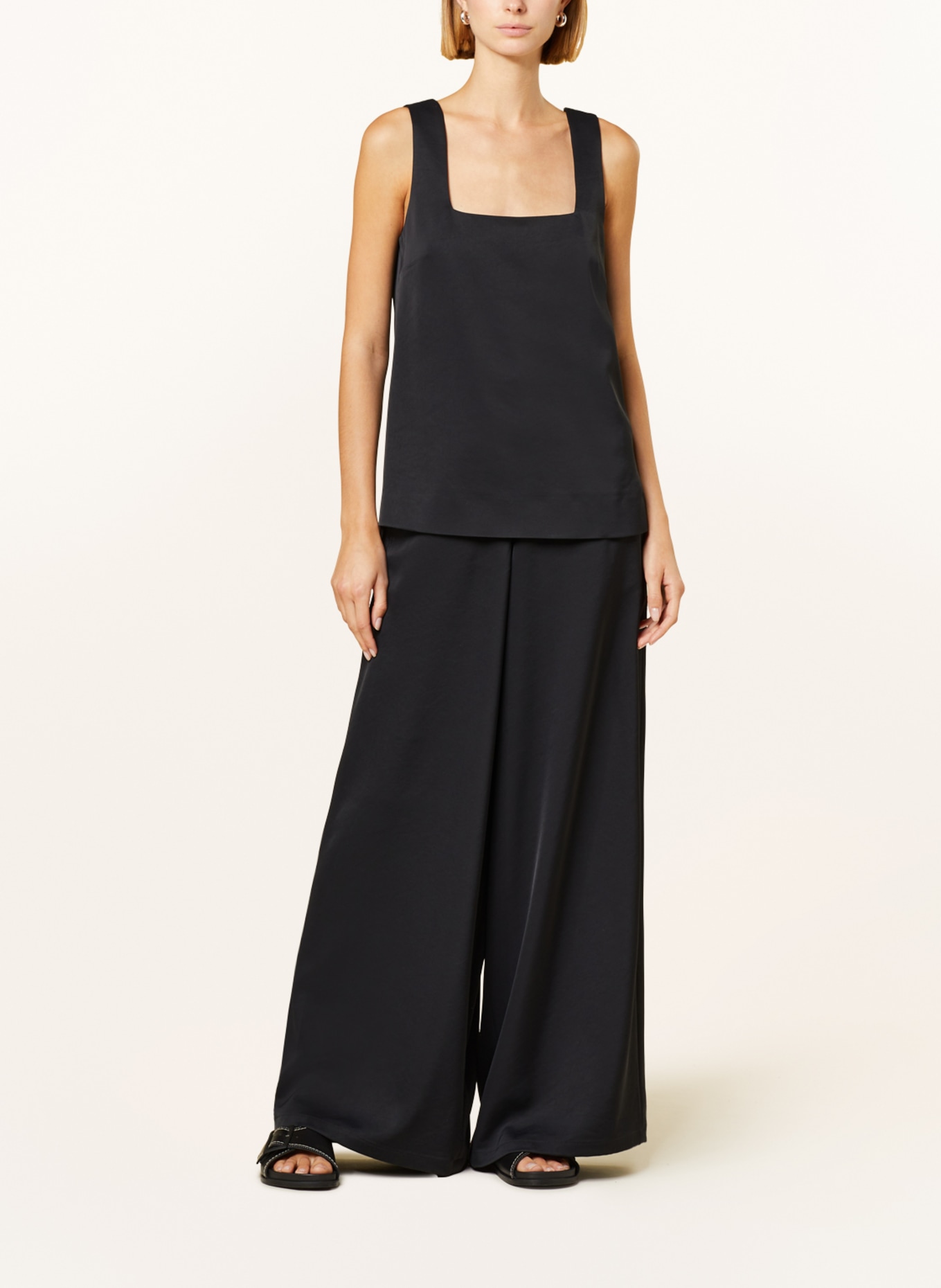 DRYKORN Wide leg trousers CEILING, Color: BLACK (Image 2)